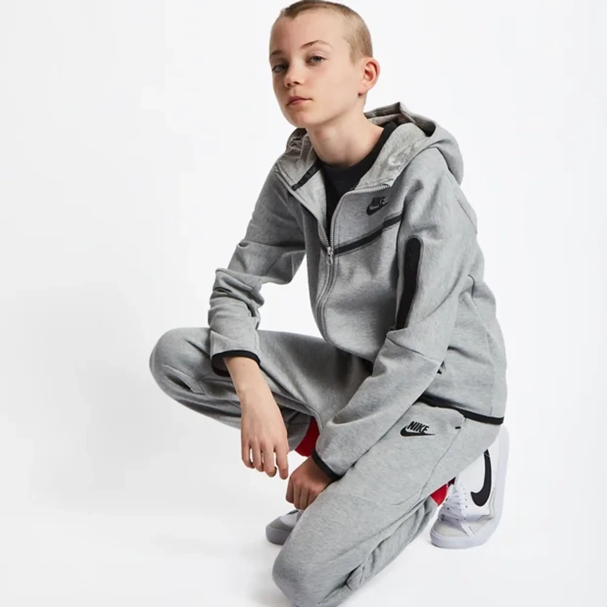 Nike Tech Fleece Full-zip Hoody - Grey