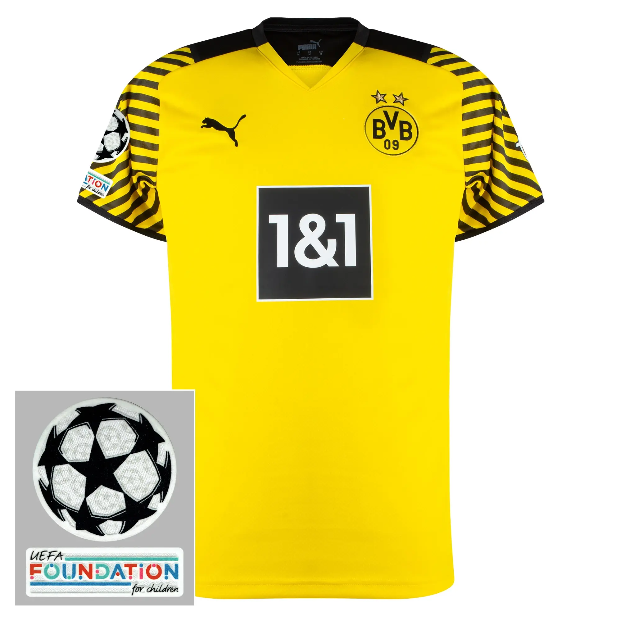 Puma Borussia Dortmund Mens SS Home Champions League Shirt 2021/22
