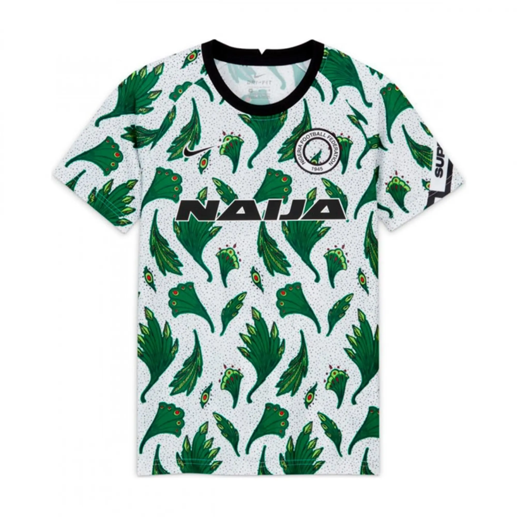 Nike Nigeria Kids SS Pre-Match Home Shirt 2020