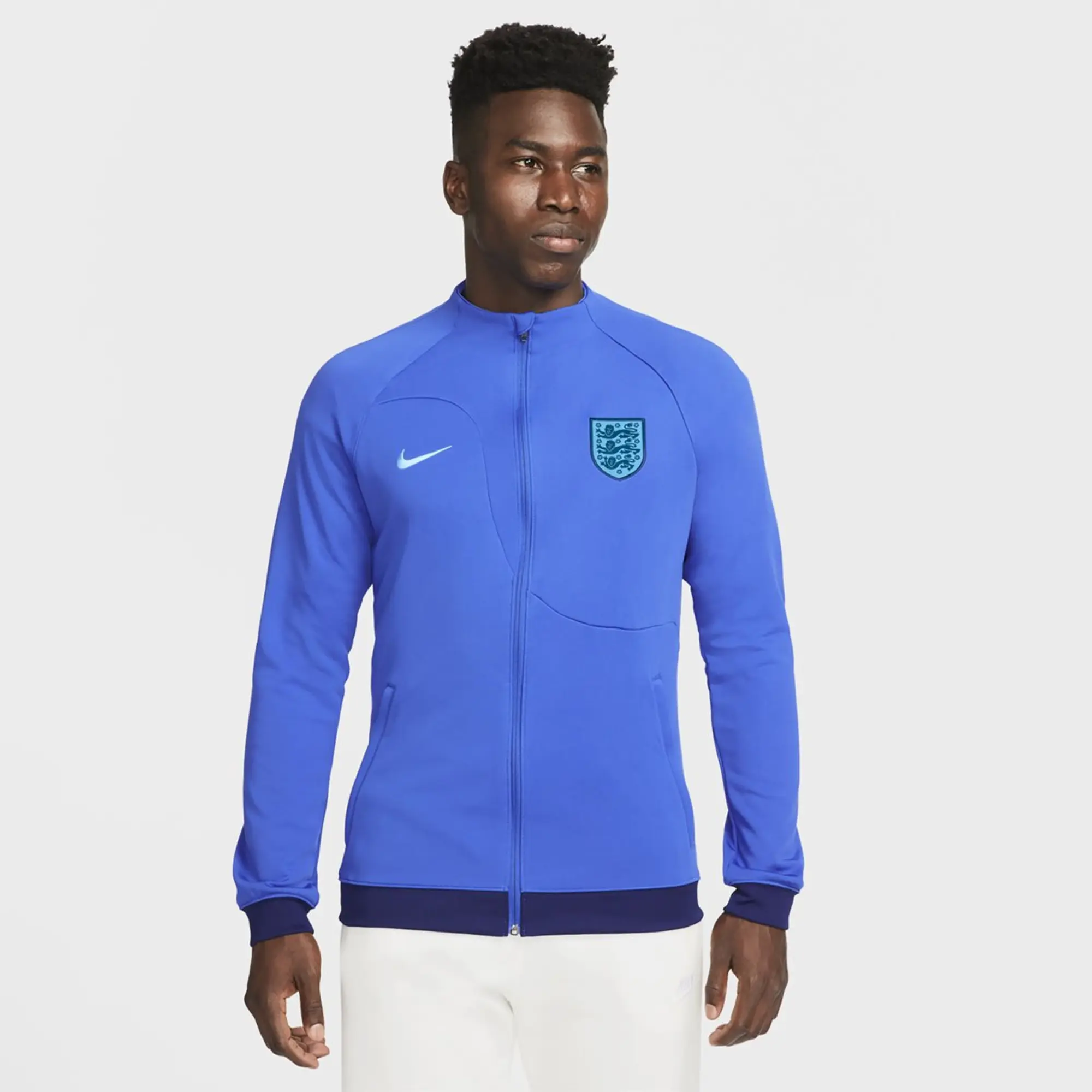 Nike 2022-2023 England Academy Pro Anthem Jacket (Blue)