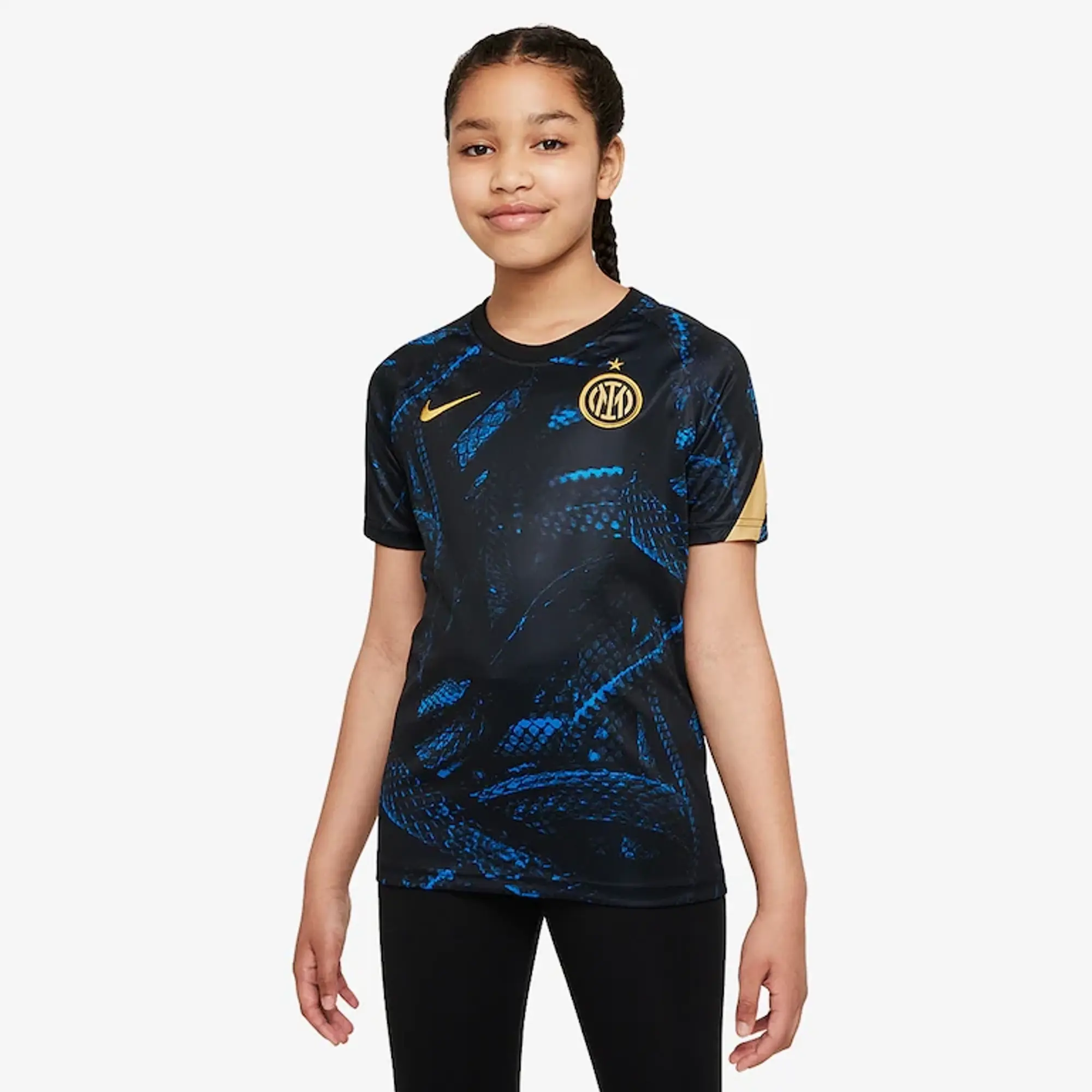 Nike Inter Milan Kids SS Pre-Match Away Shirt 2021/22