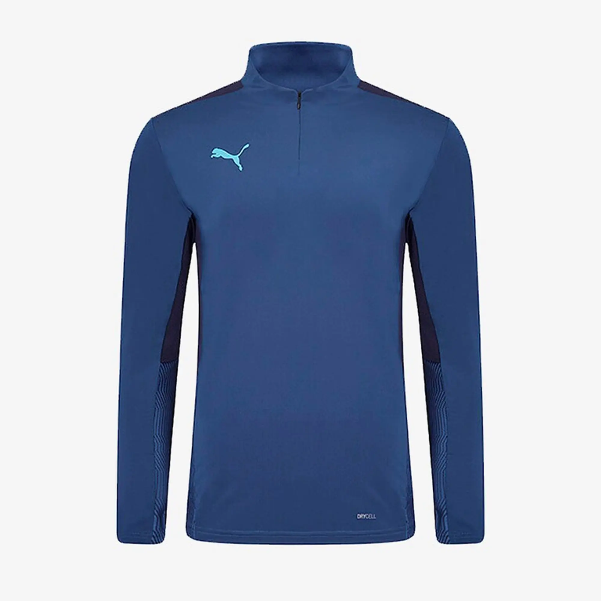 Puma Mens Cup Training 1/4 Zip Top Limoges/Peacoat/Blue Atoll
