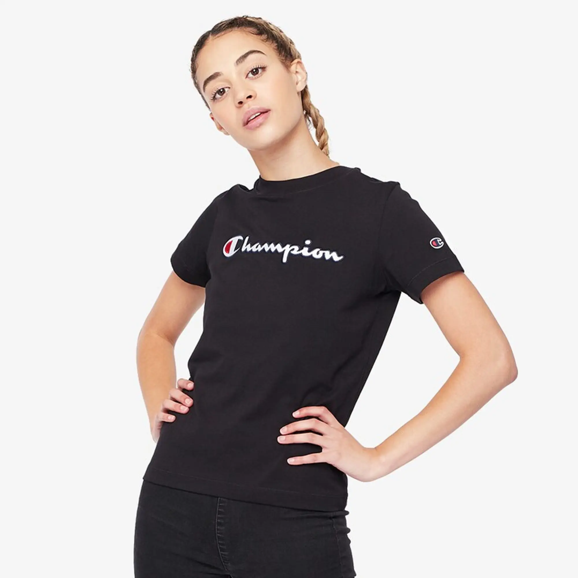 Champion Womens Big Logo T-Shirt - Black