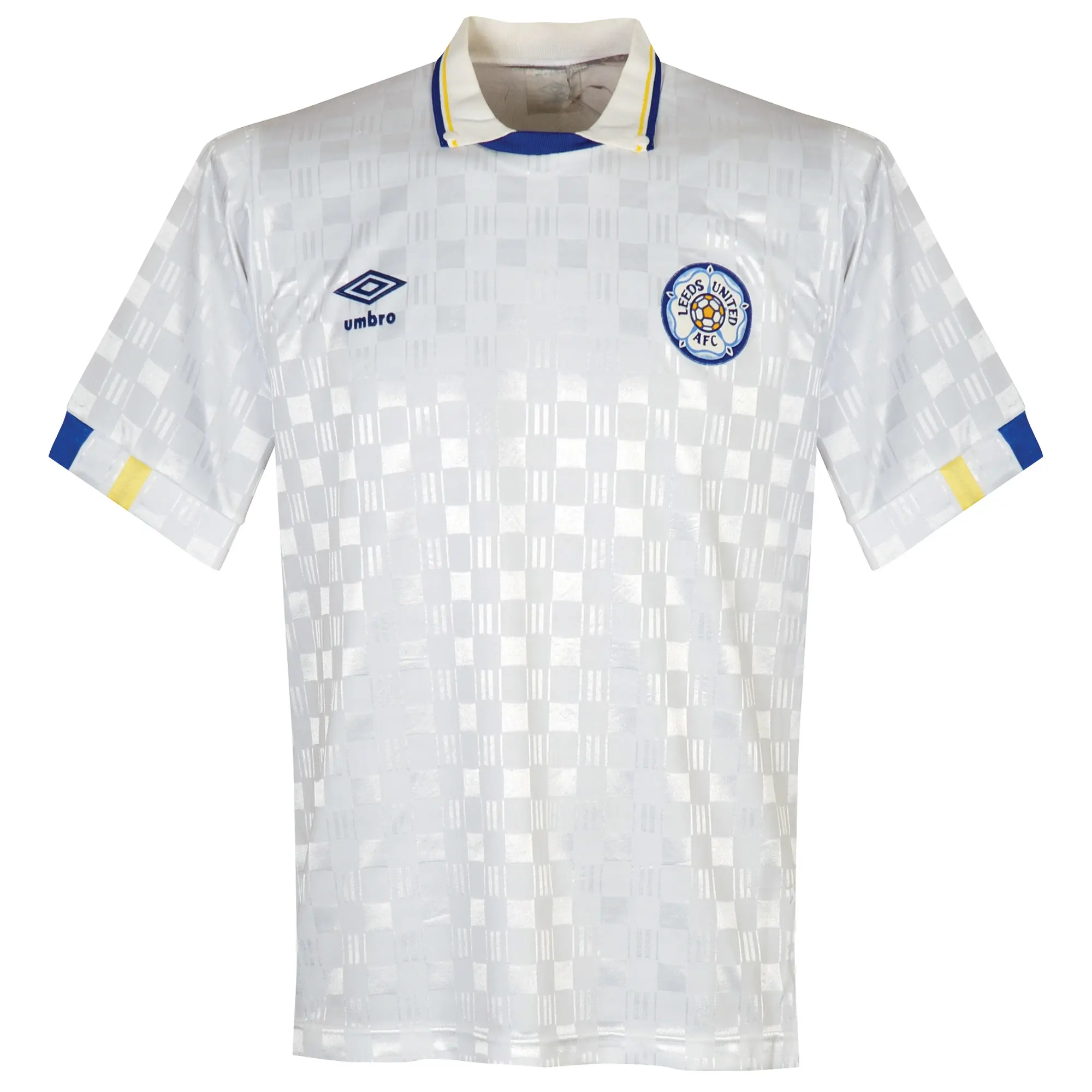 Umbro Leeds United Mens SS Home Shirt 1988/90