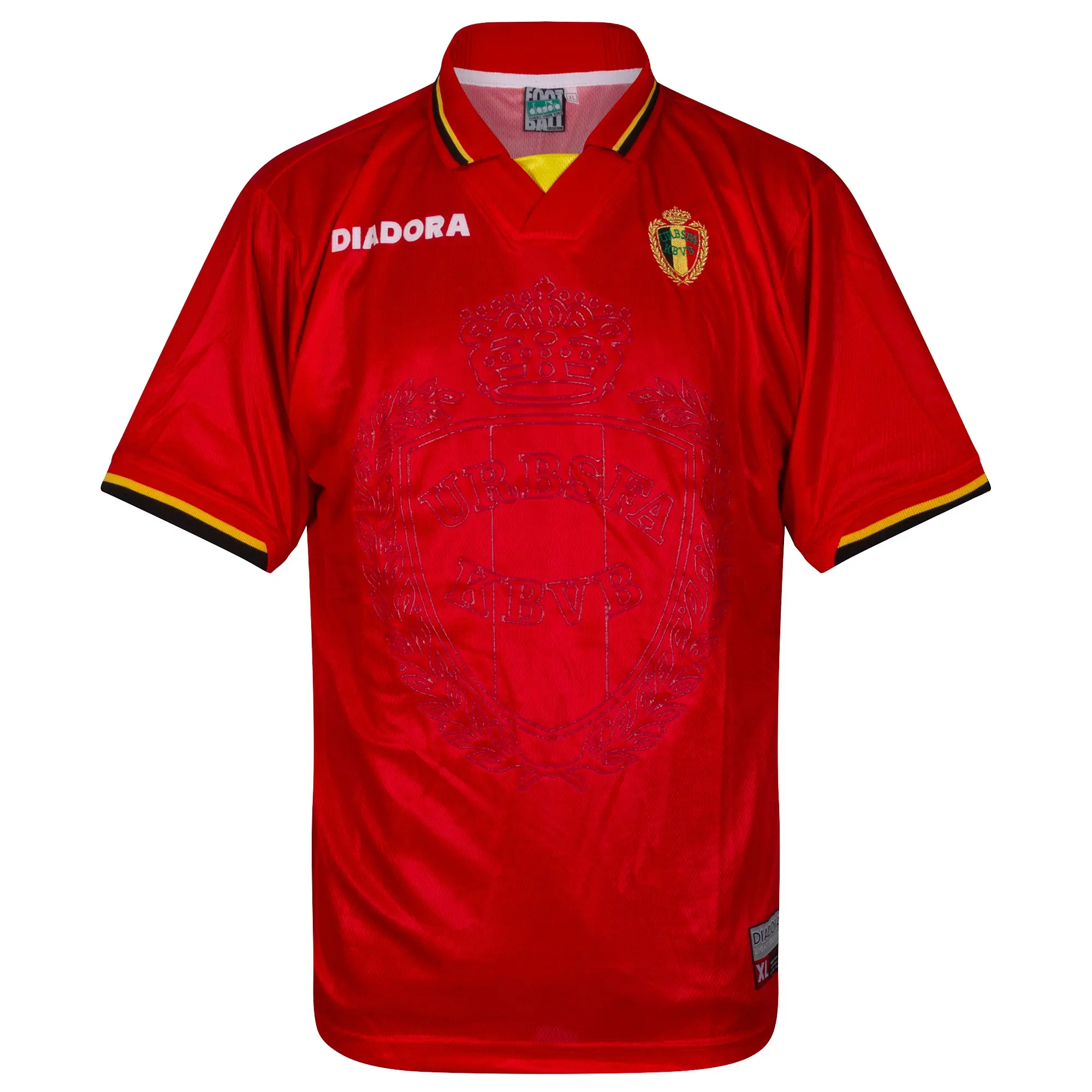 Diadora Belgium Mens SS Home Shirt 1996