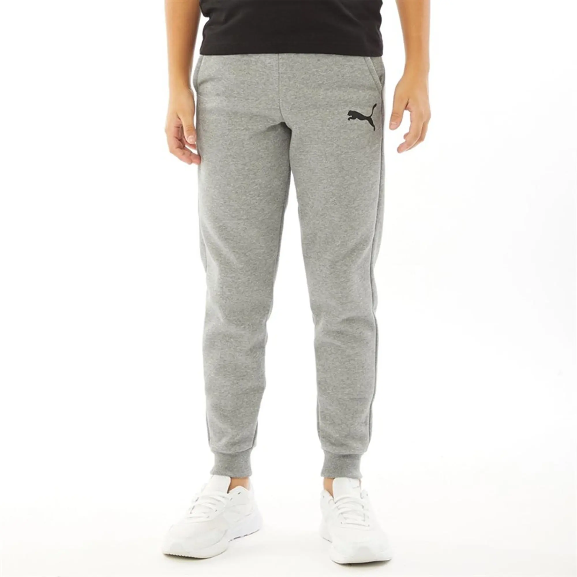 Puma Junior Essentials Fleece Pants Grey