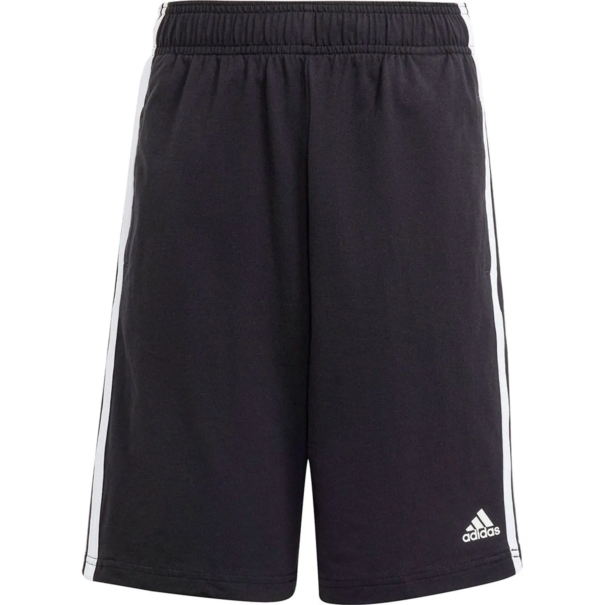 Manchester United adidas Essentials 3-Stripes Knit Shorts - Black - Kids