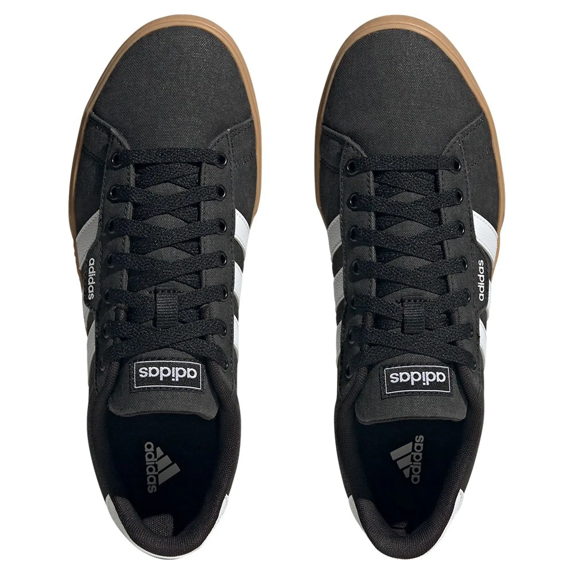 adidas Sportswear Mens Canvas Daily 3.0 Trainers - Black/Gum, Black