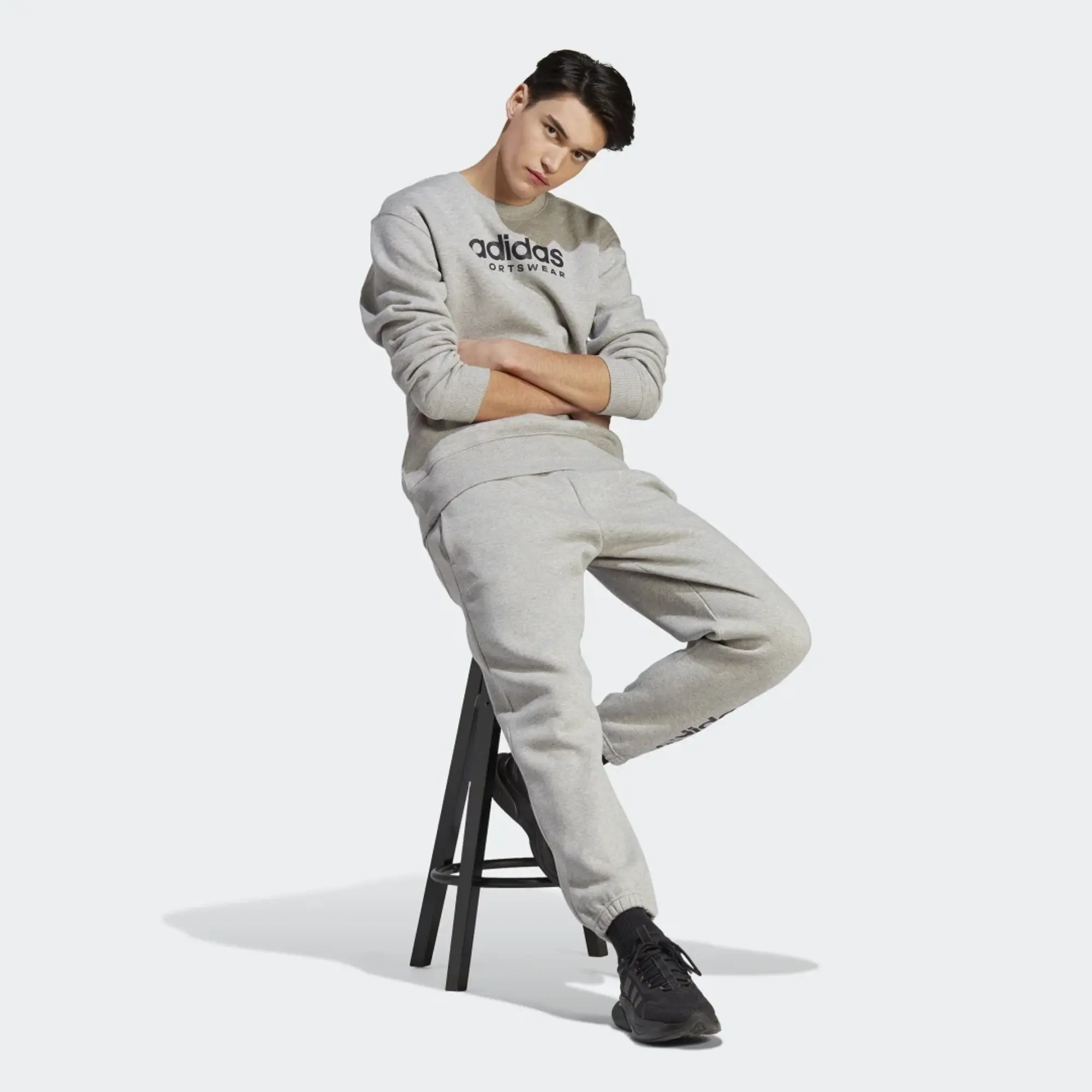 adidas Sportswear All Szn Fleece Graphic Sweatshirt - Grey, Grey