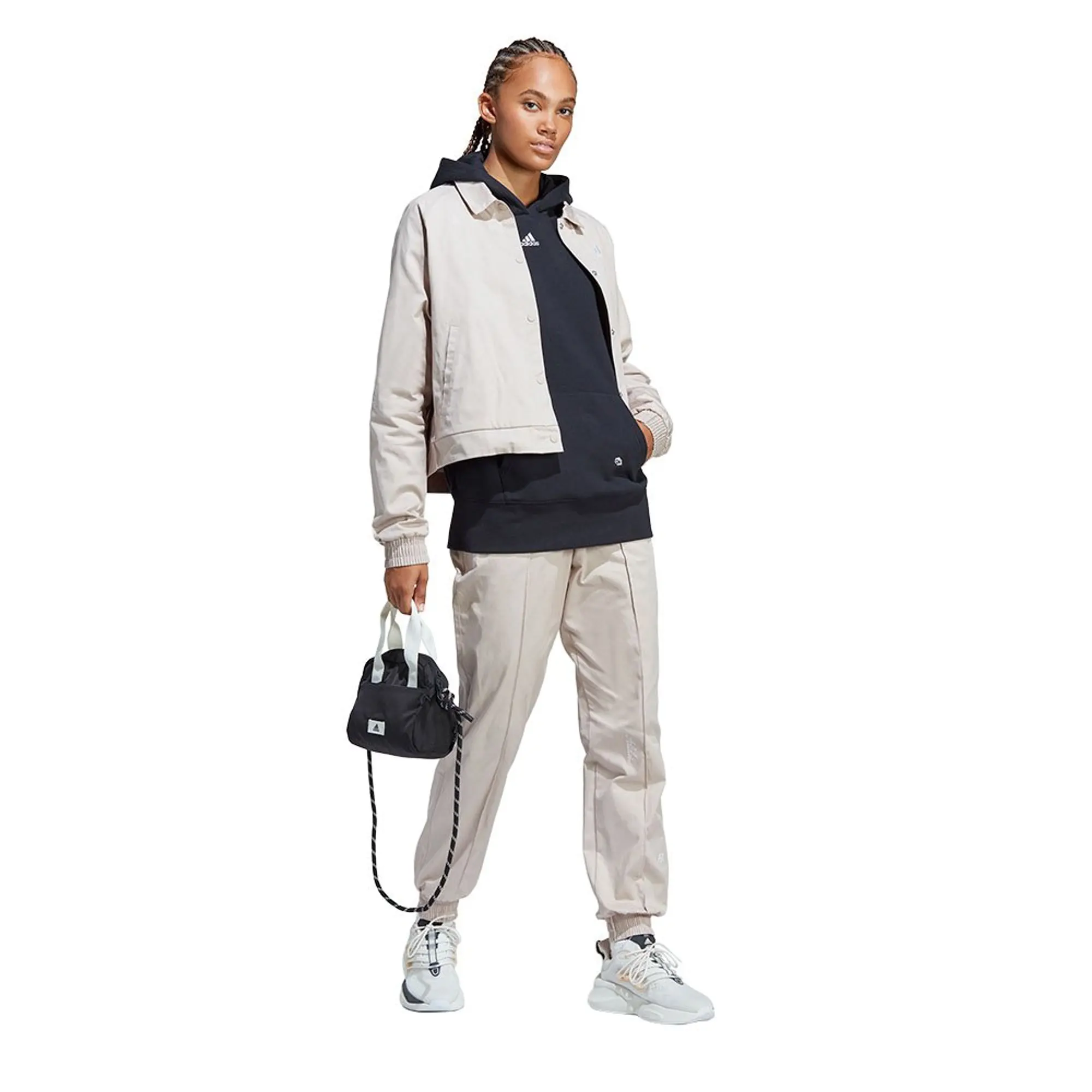 adidas Sportswear Brand Love Trackpant - Grey, Light Beige