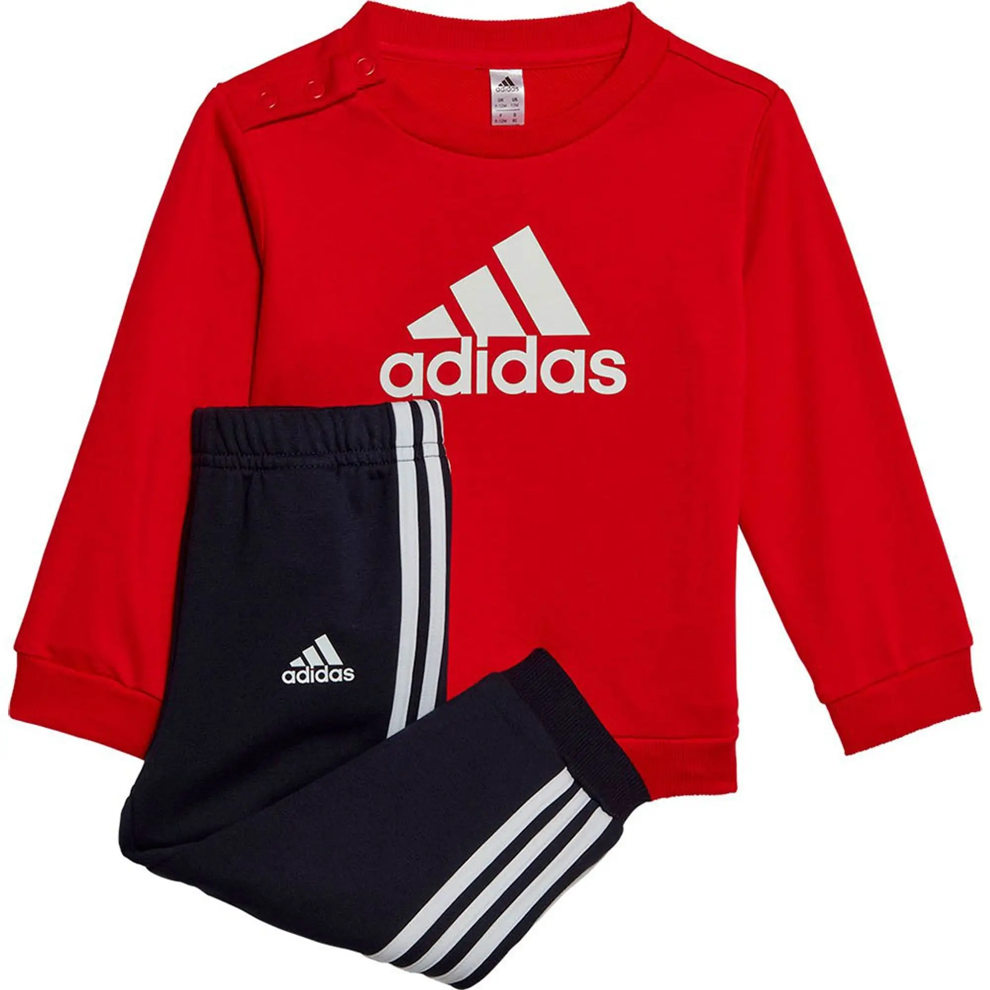Adidas Sportswear Bos Jogger Ft Set  - Red,Black