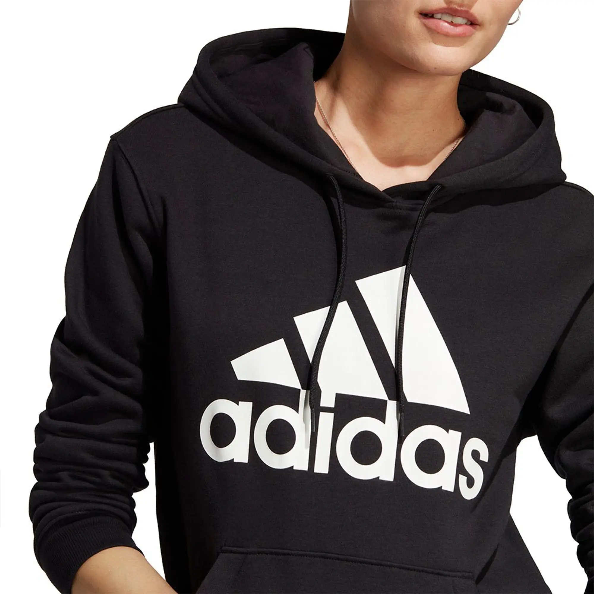 adidas Adidas Sportswear Big Logo Hoodie, Black/White
