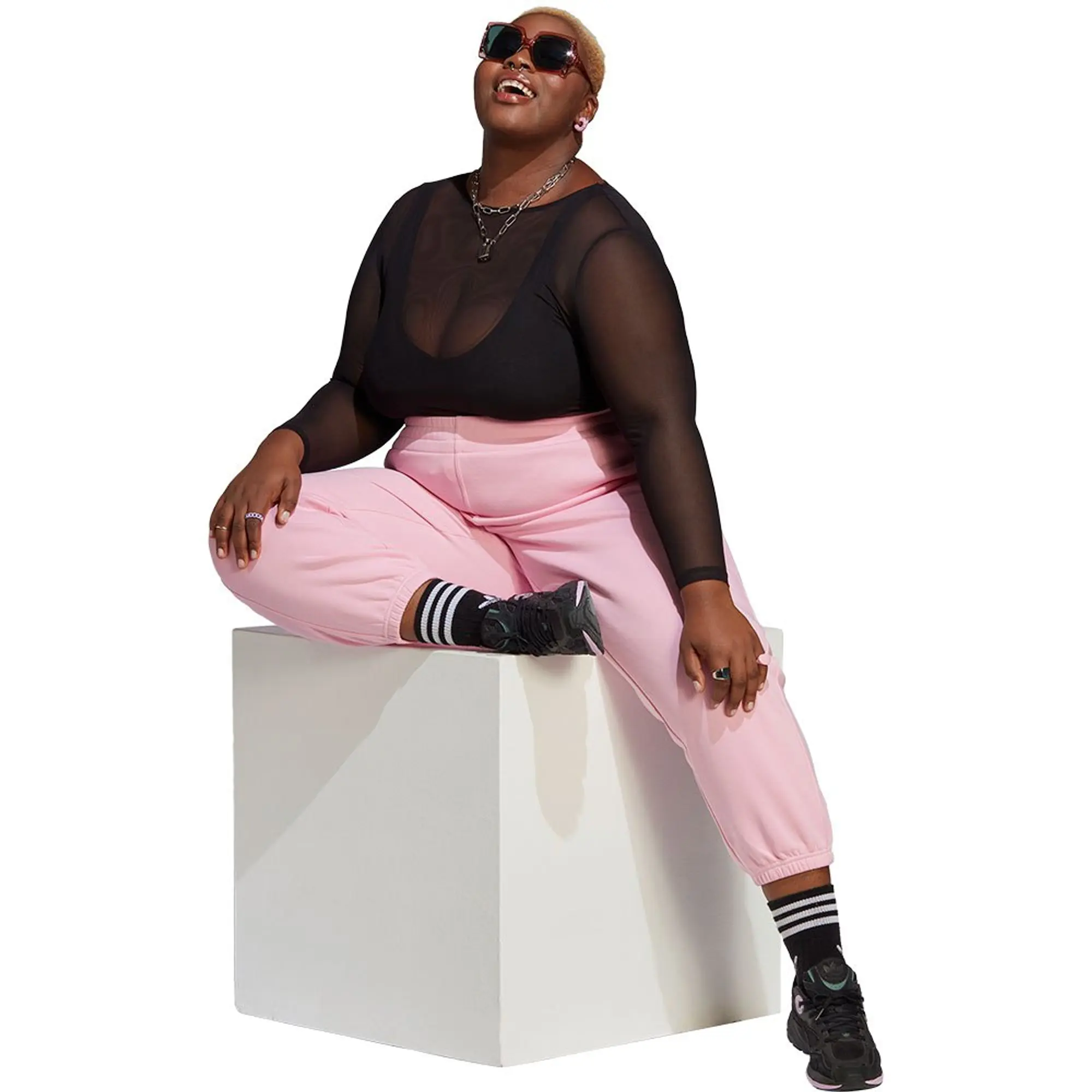 adidas Originals Adicolor Pants - Plus Size - Pink, Pink