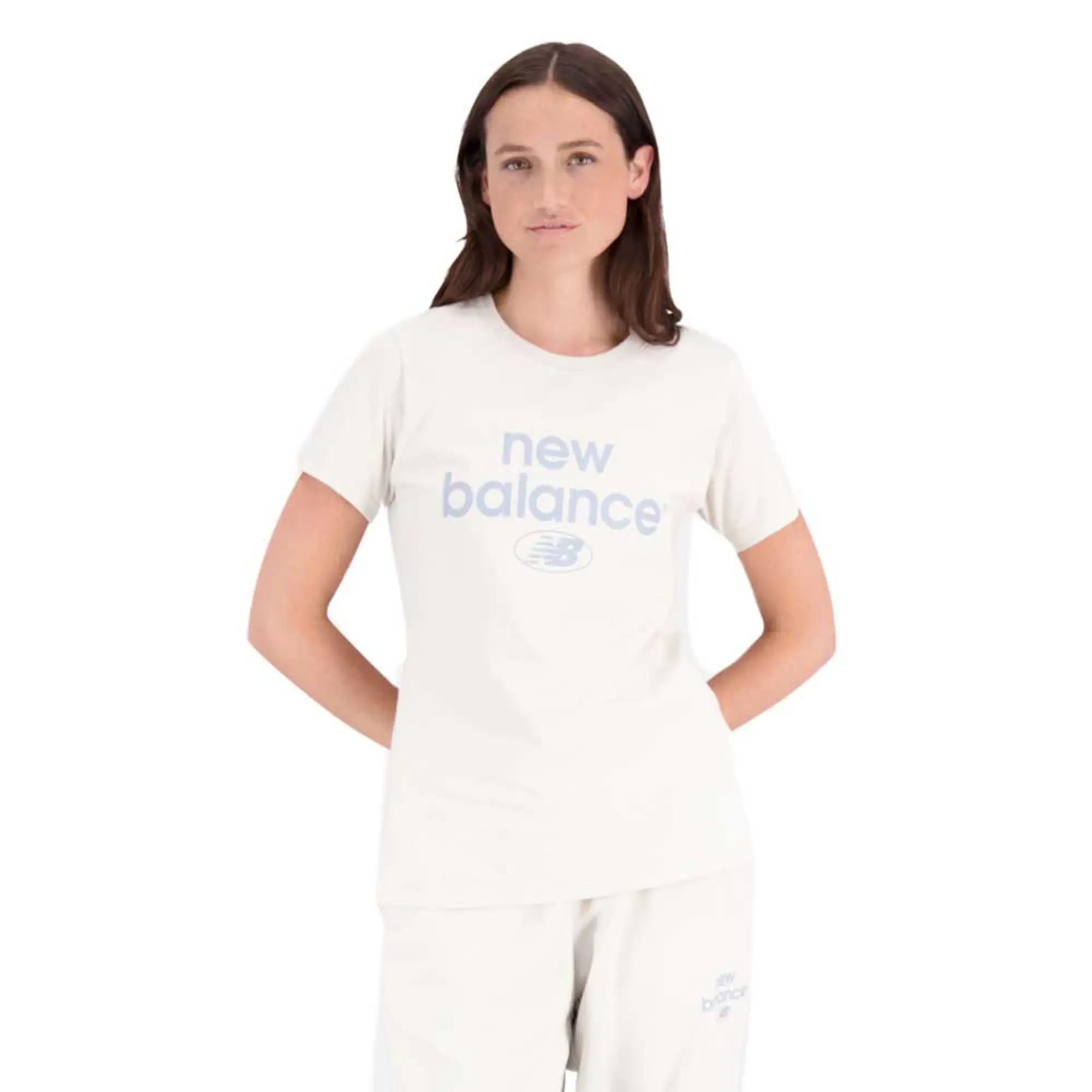 New Balance Women's Essentials Cotton Jersey Athletic Fit T-Shirt - Black, Black