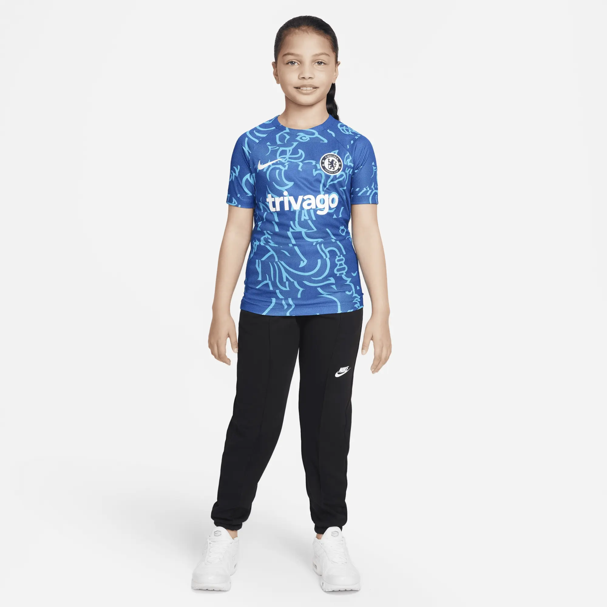 Nike Chelsea Kids SS Pre-Match Home Shirt 2022/23