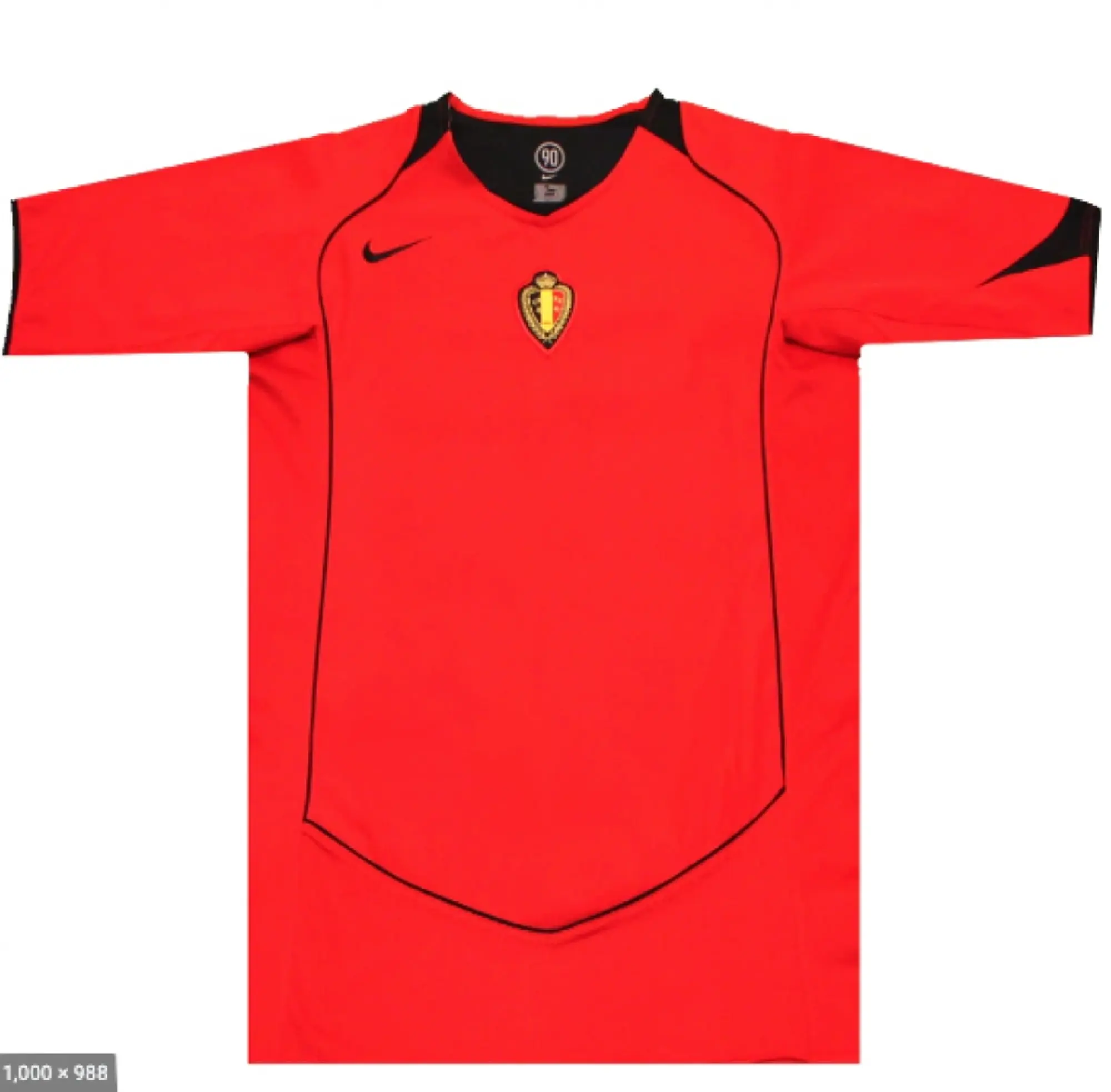 Nike Belgium Mens SS Home Shirt 2004