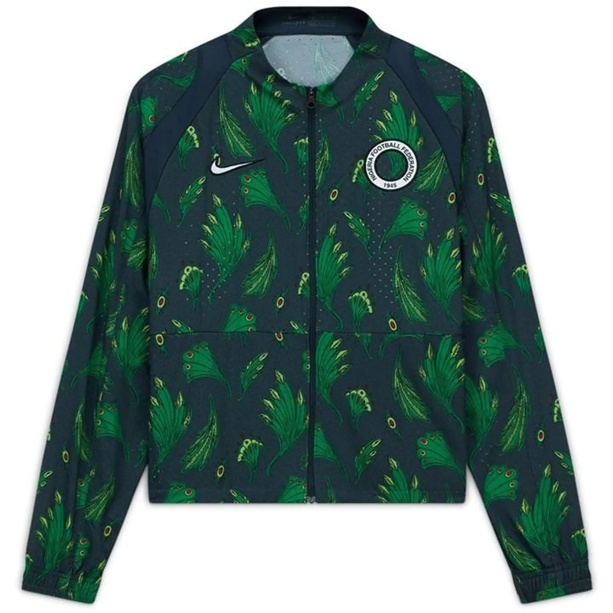 Nike Nigeria Full Zip Rain Jacket Womens - Green