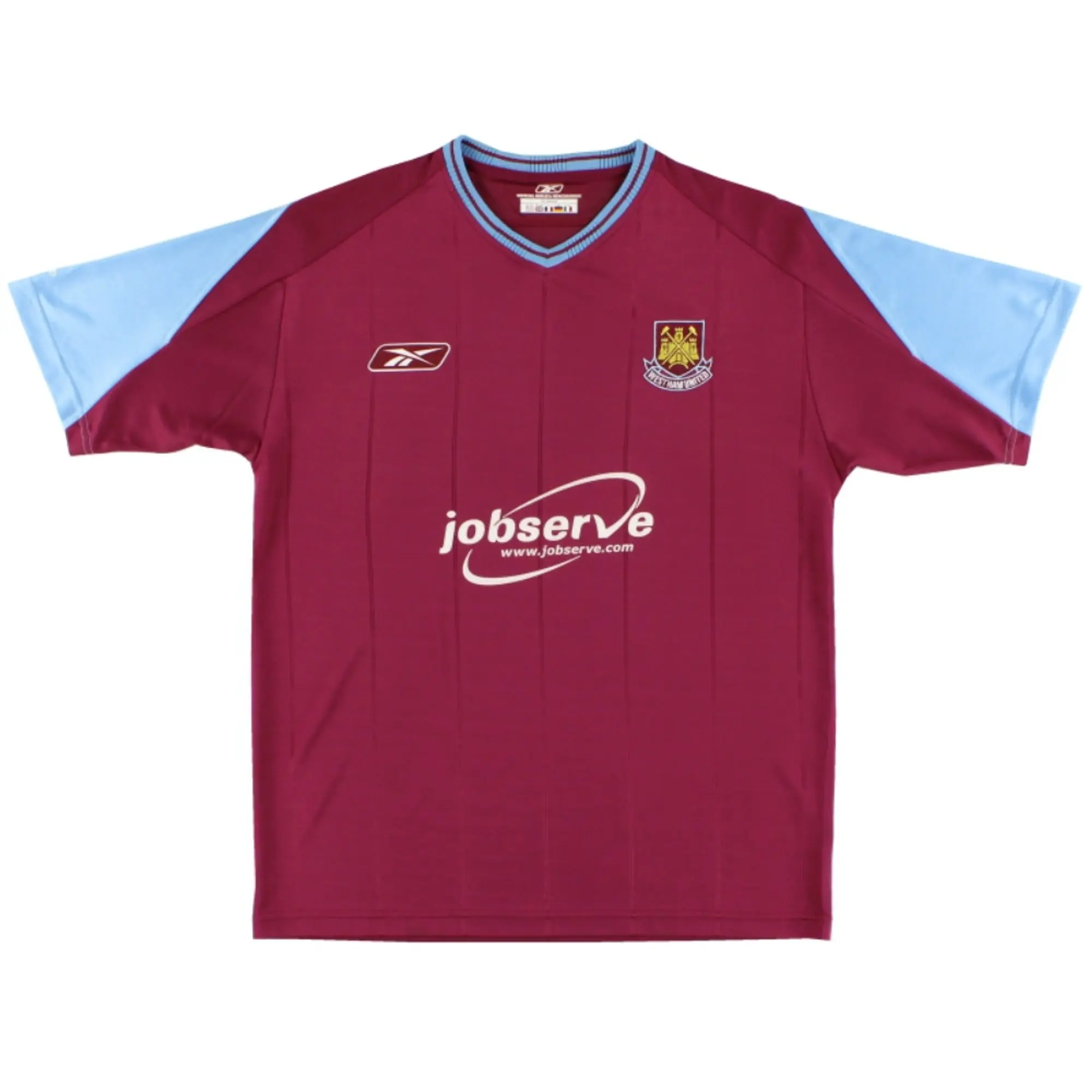 Reebok West Ham United Mens SS Home Shirt 2003/05