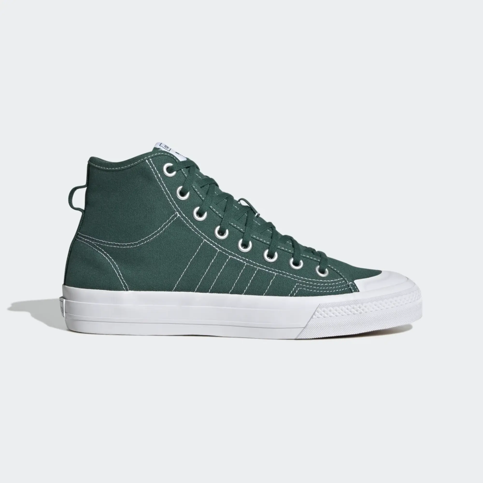 adidas Originals Nizza Hi RF Shoes - Collegiate Green / Green / Green