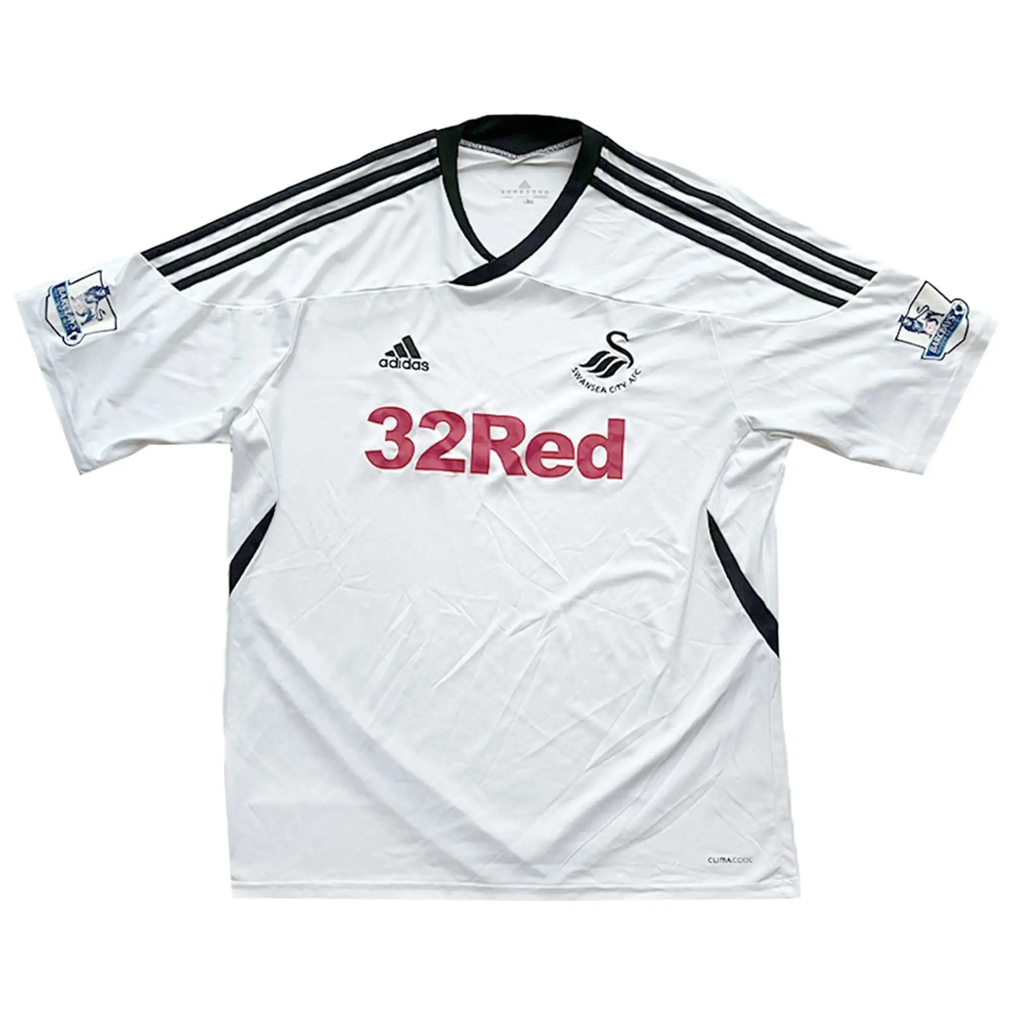 adidas Swansea City Mens SS Home Shirt 2011/12