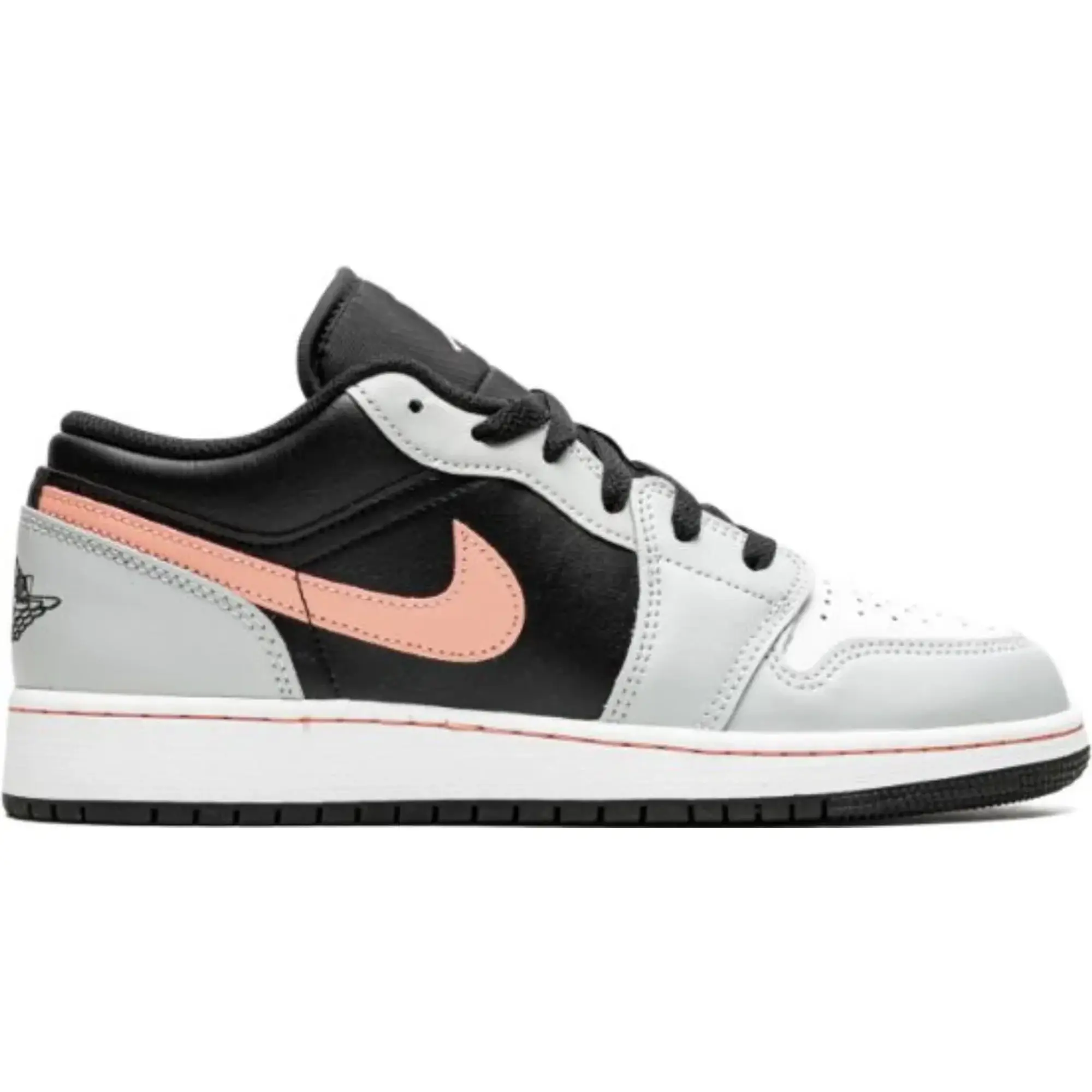 Nike Jordan Jordan Kids Jordan 1 Low GS Black Grey Pink Shoes