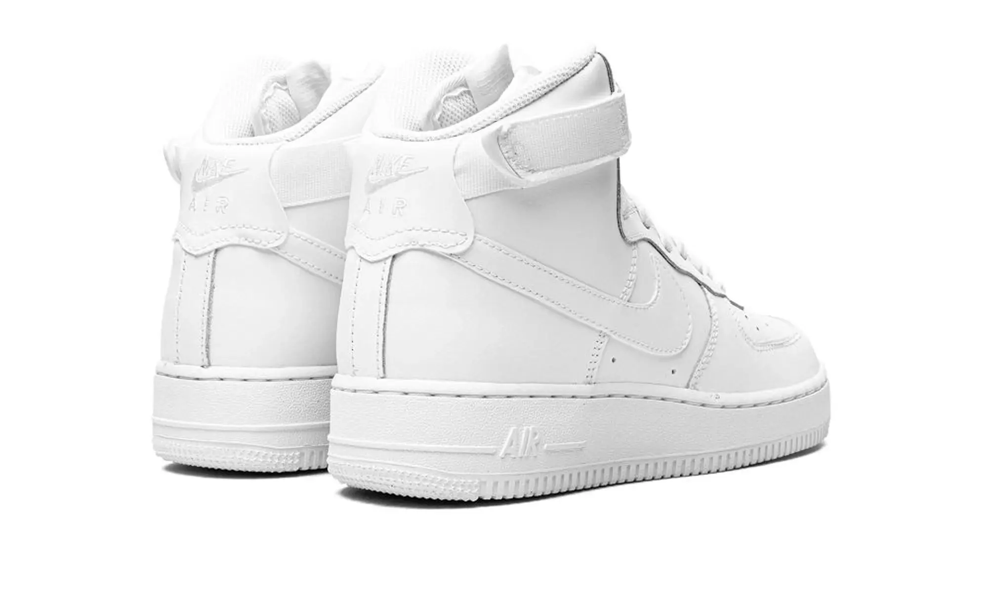 Nike Kids Air Force 1 High Le GS Triple White Shoes