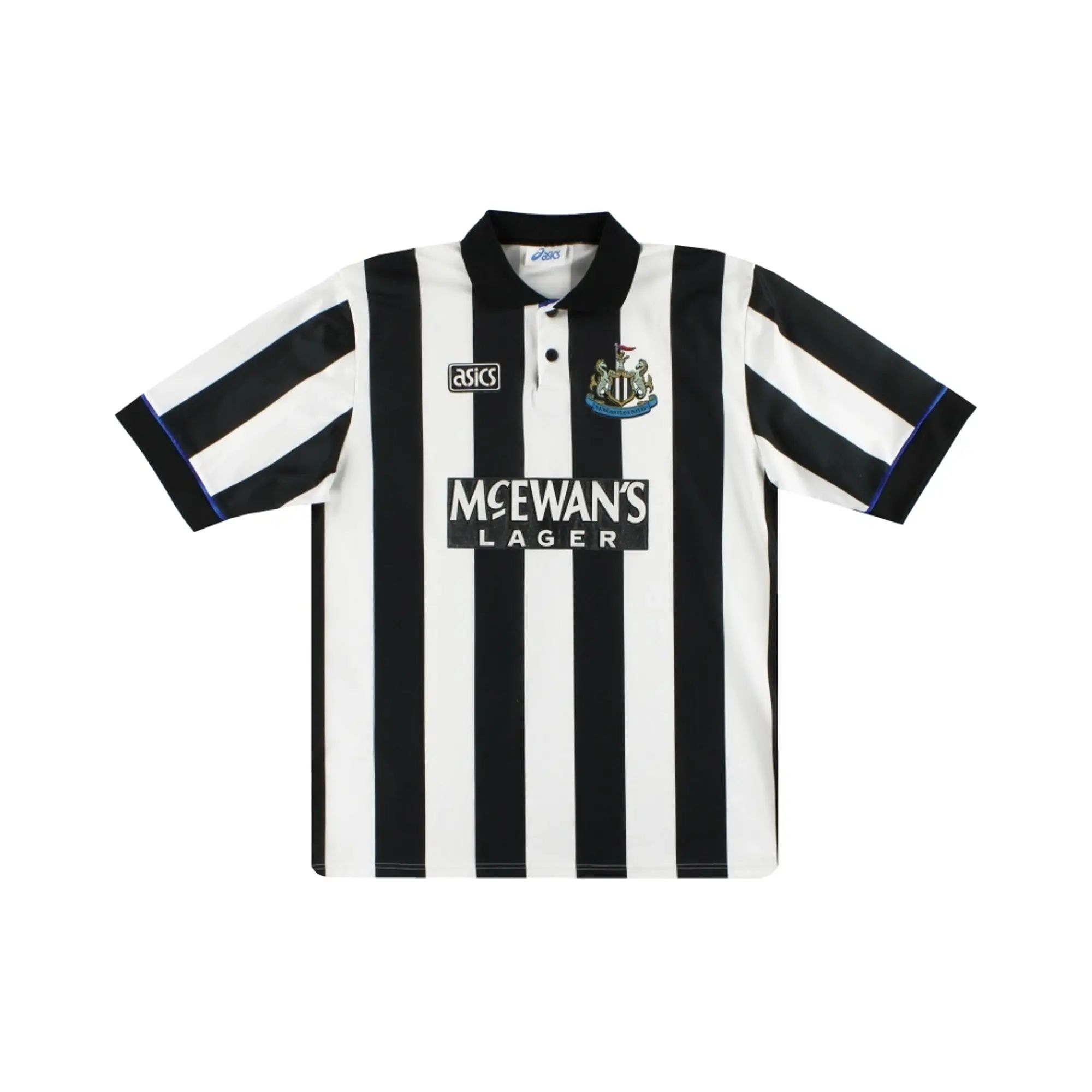 Asics Newcastle United Mens SS Home Shirt 1993/95