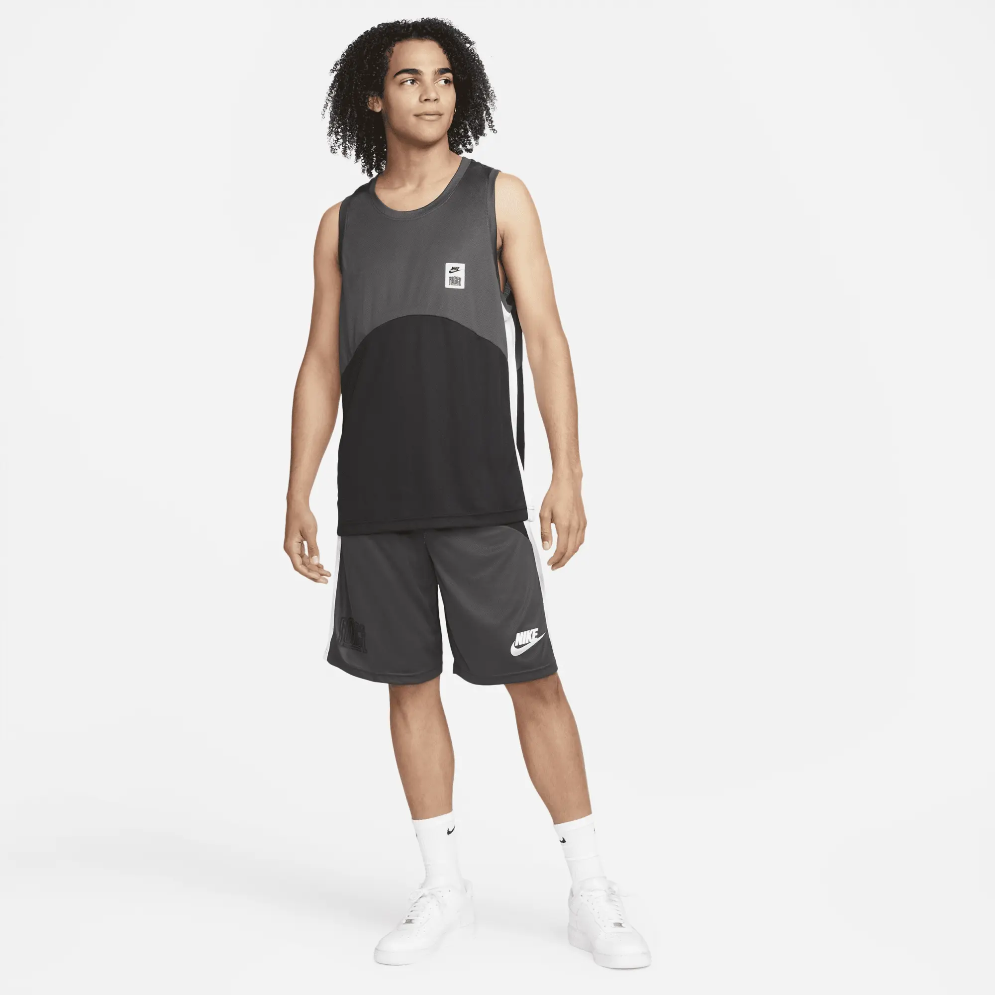 Nike Basketball Starting Five Dri-Fit Jersey Vest In Black