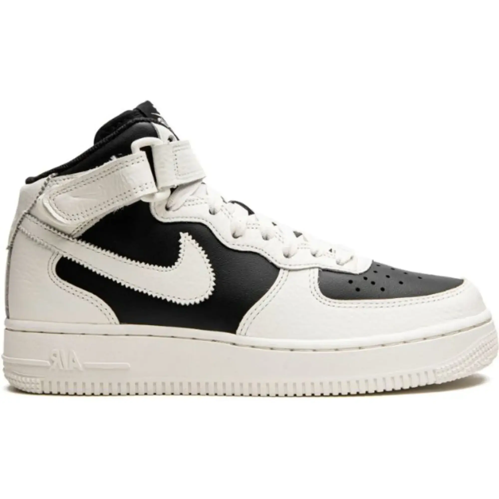 Nike Womens AIR FORCE 1 '07 MID Black Sial Shoes