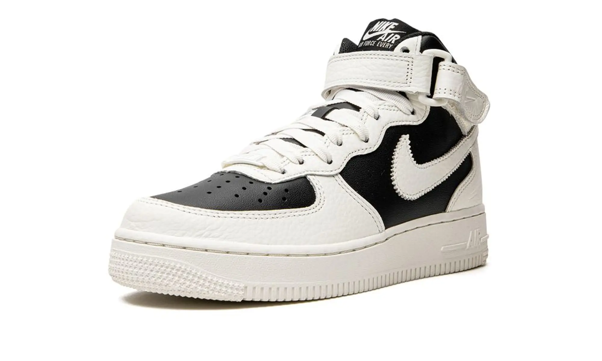 Nike Womens AIR FORCE 1 '07 MID Black Sial Shoes