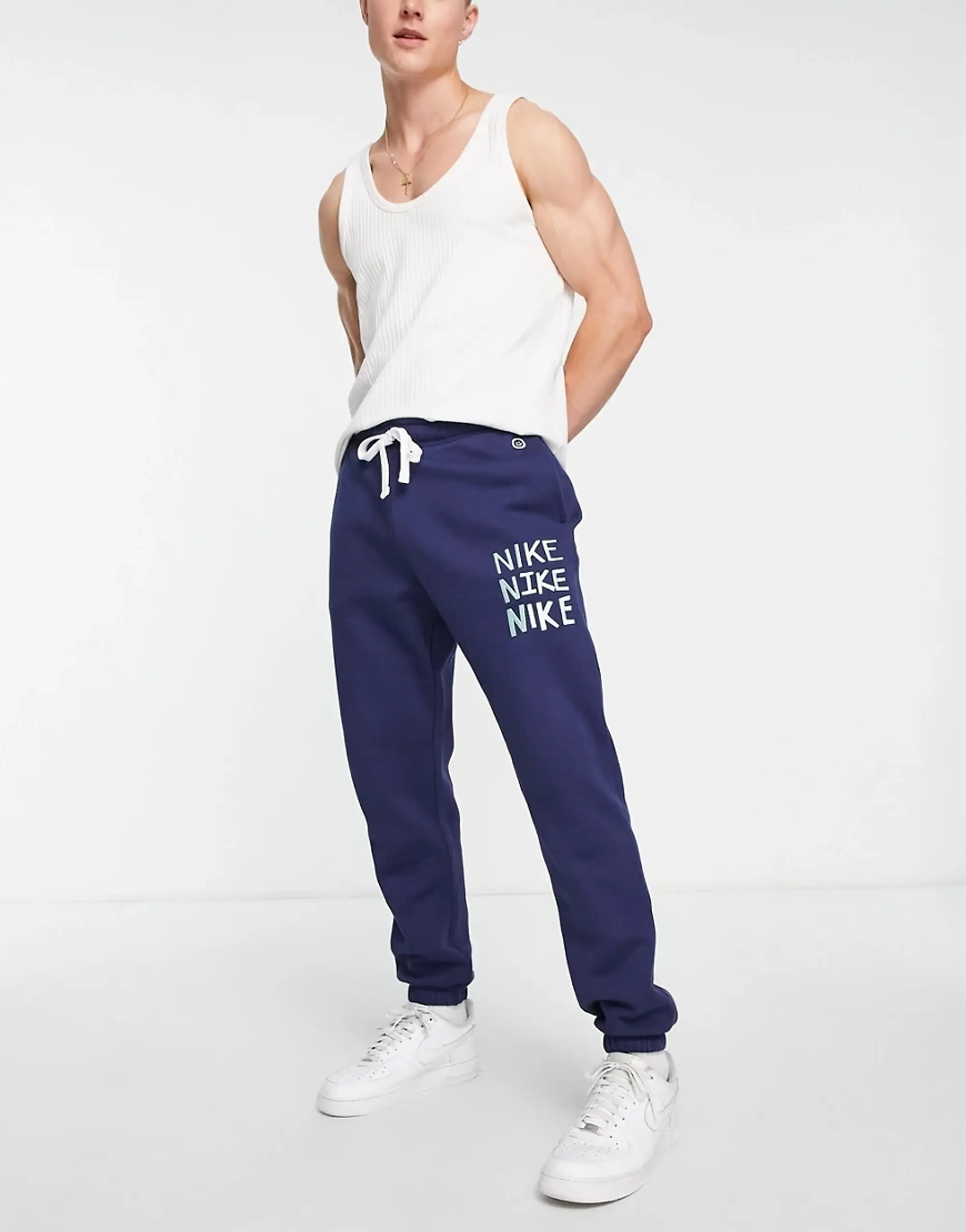 Nike 'Have A Nike Day' Fleece Jogger In Midnight Navy-Blue