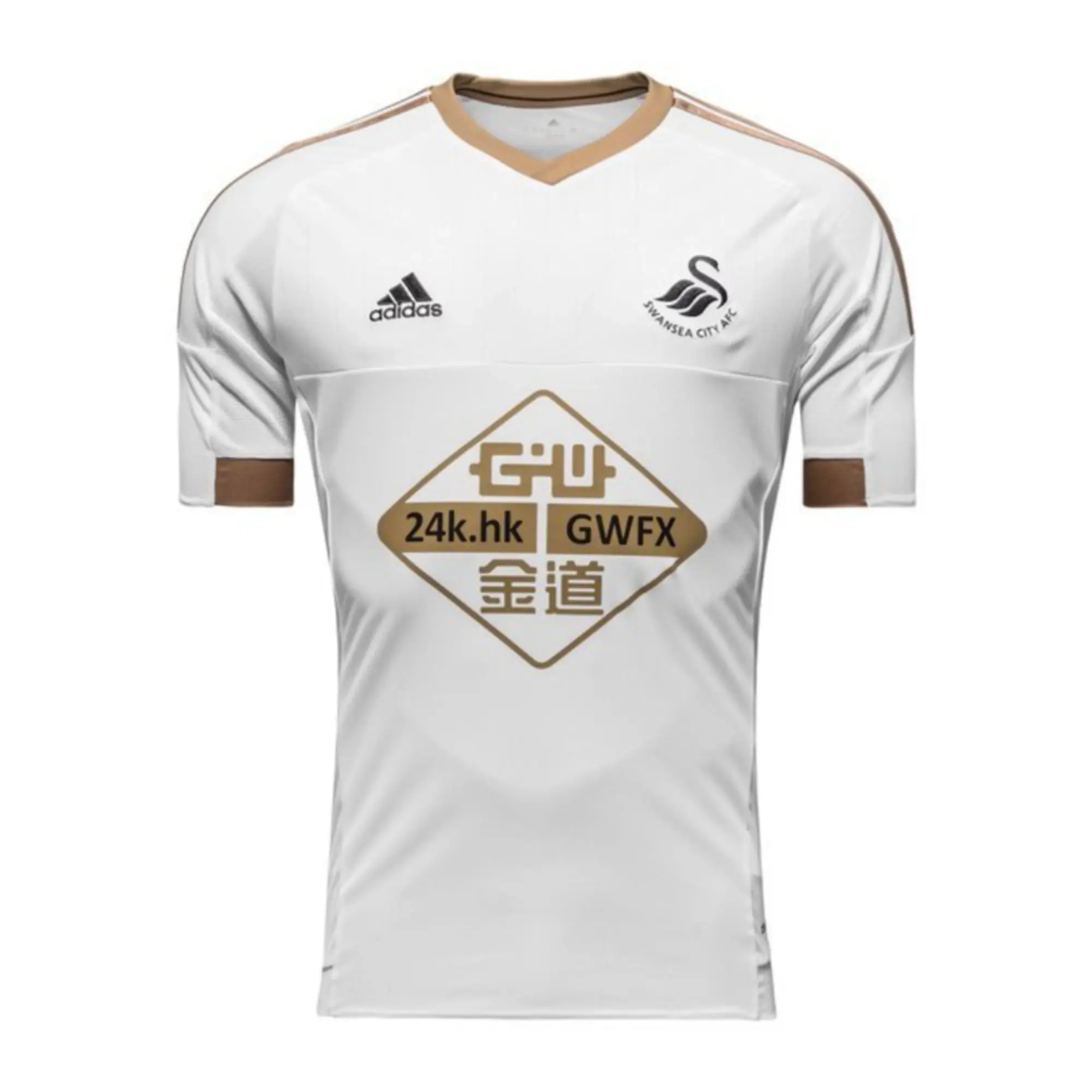adidas Swansea City Mens SS Home Shirt 2015/16