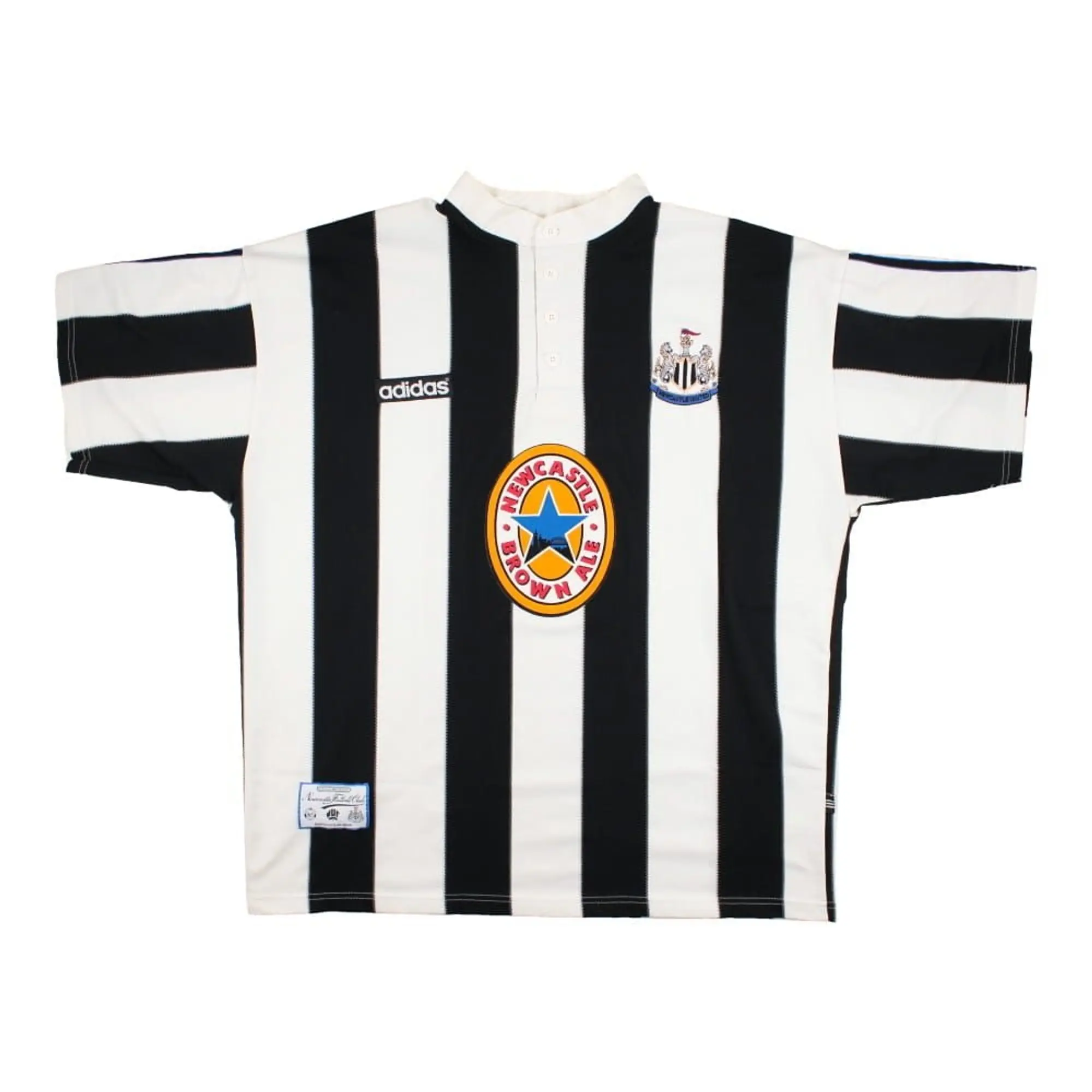 adidas Newcastle United Mens SS Home Shirt 1995/97