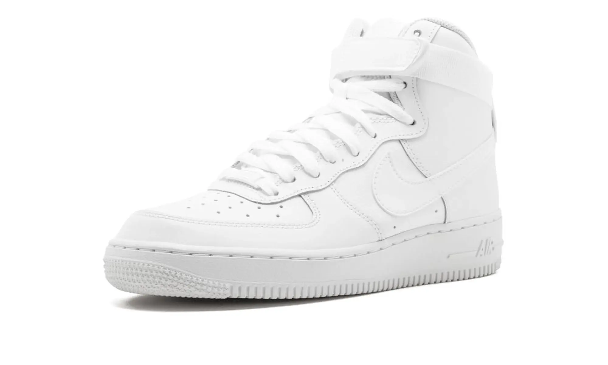 Nike Kids Air Force 1 High GS Triple White Shoes