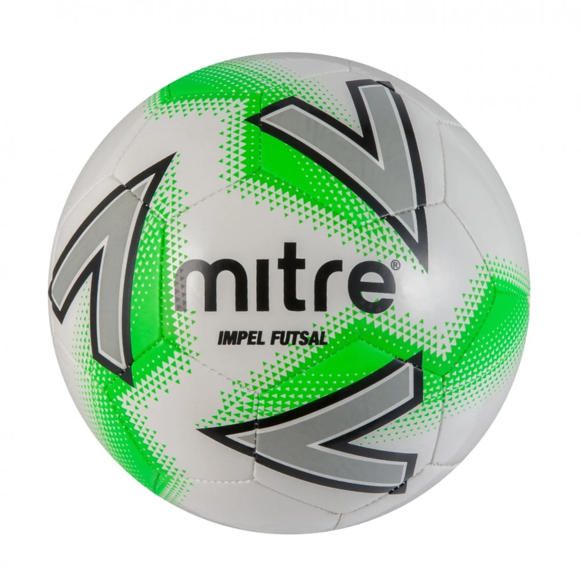 Mitre Impel Futsal Football - WHITE/GREEN
