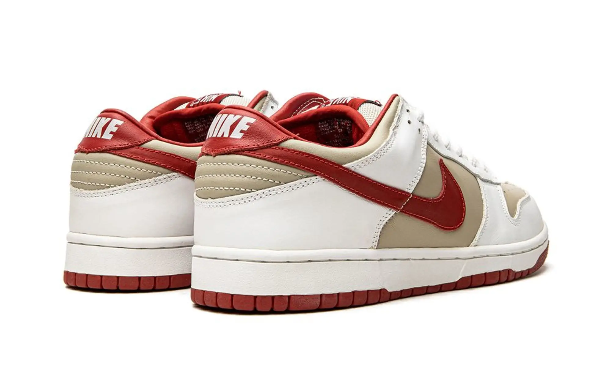 Nike Womens Dunk Low Pro Light Stone Varsity Red Shoes