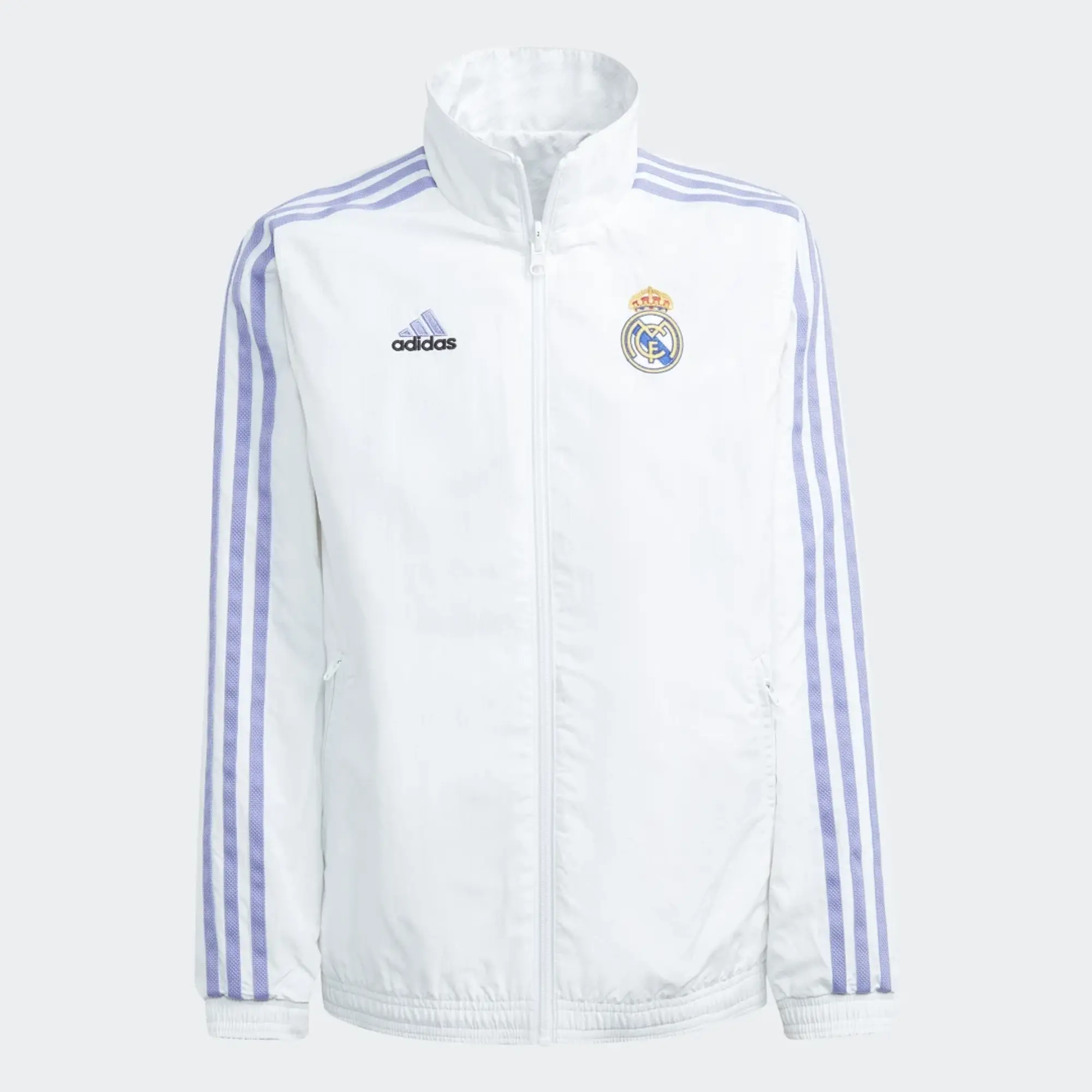 adidas Real Madrid Anthem Jacket Kids - White