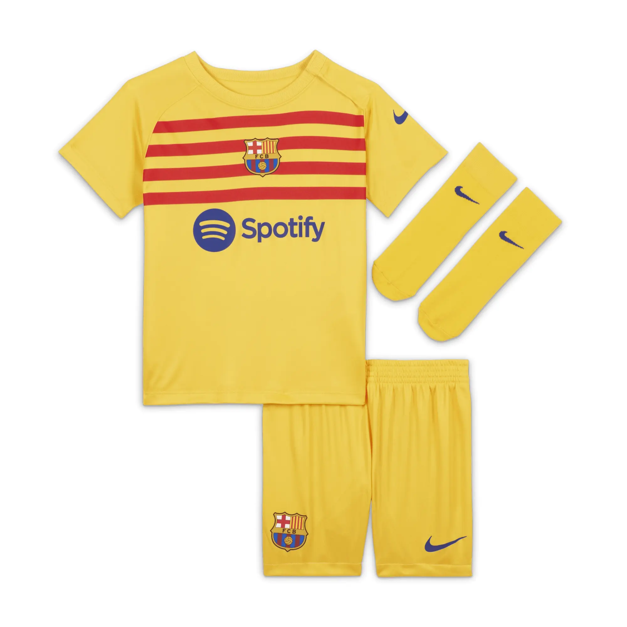 Nike Barcelona Mens SS Fourth Mini Kit 2023/24