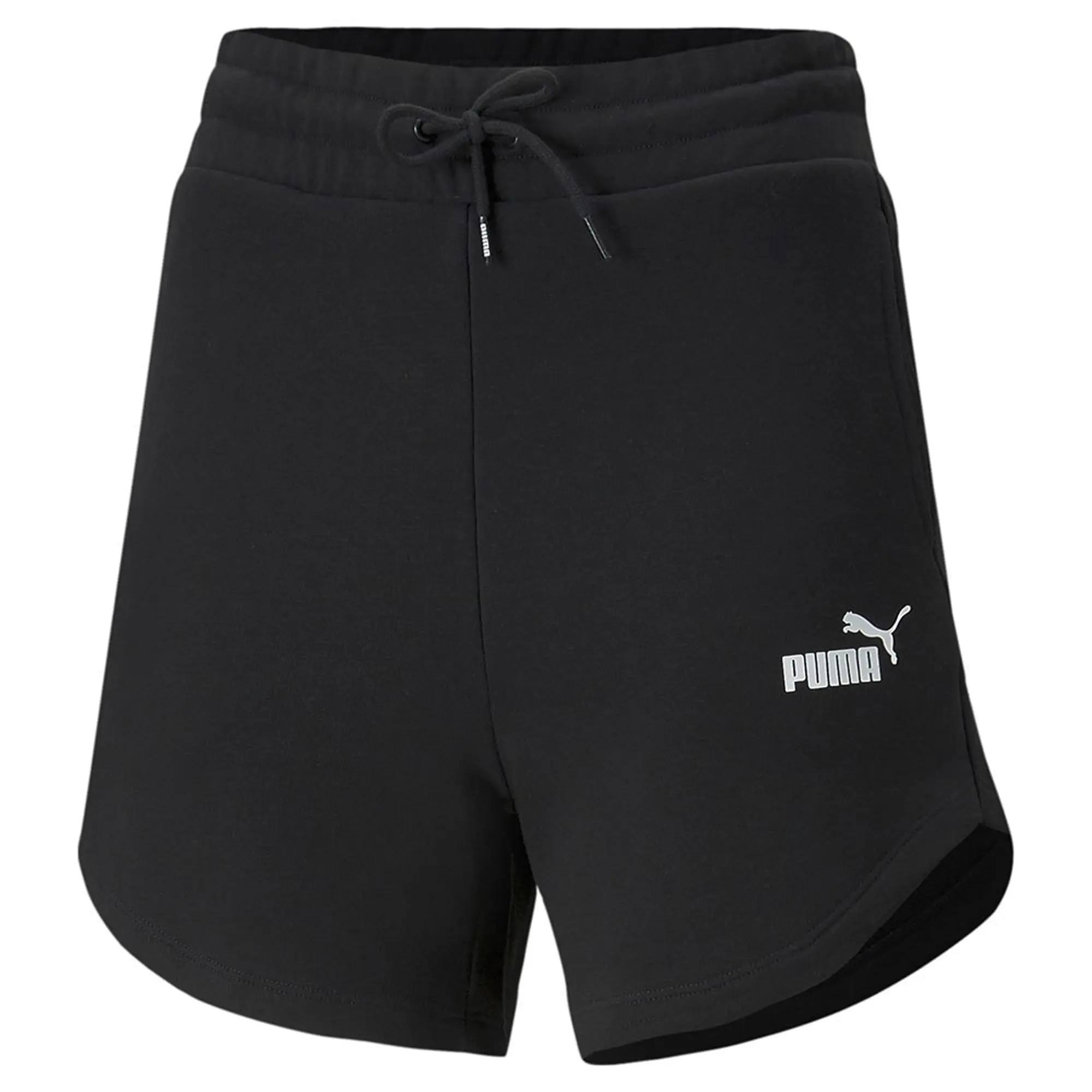 Puma Womens Fleece Jogger Shorts - Black