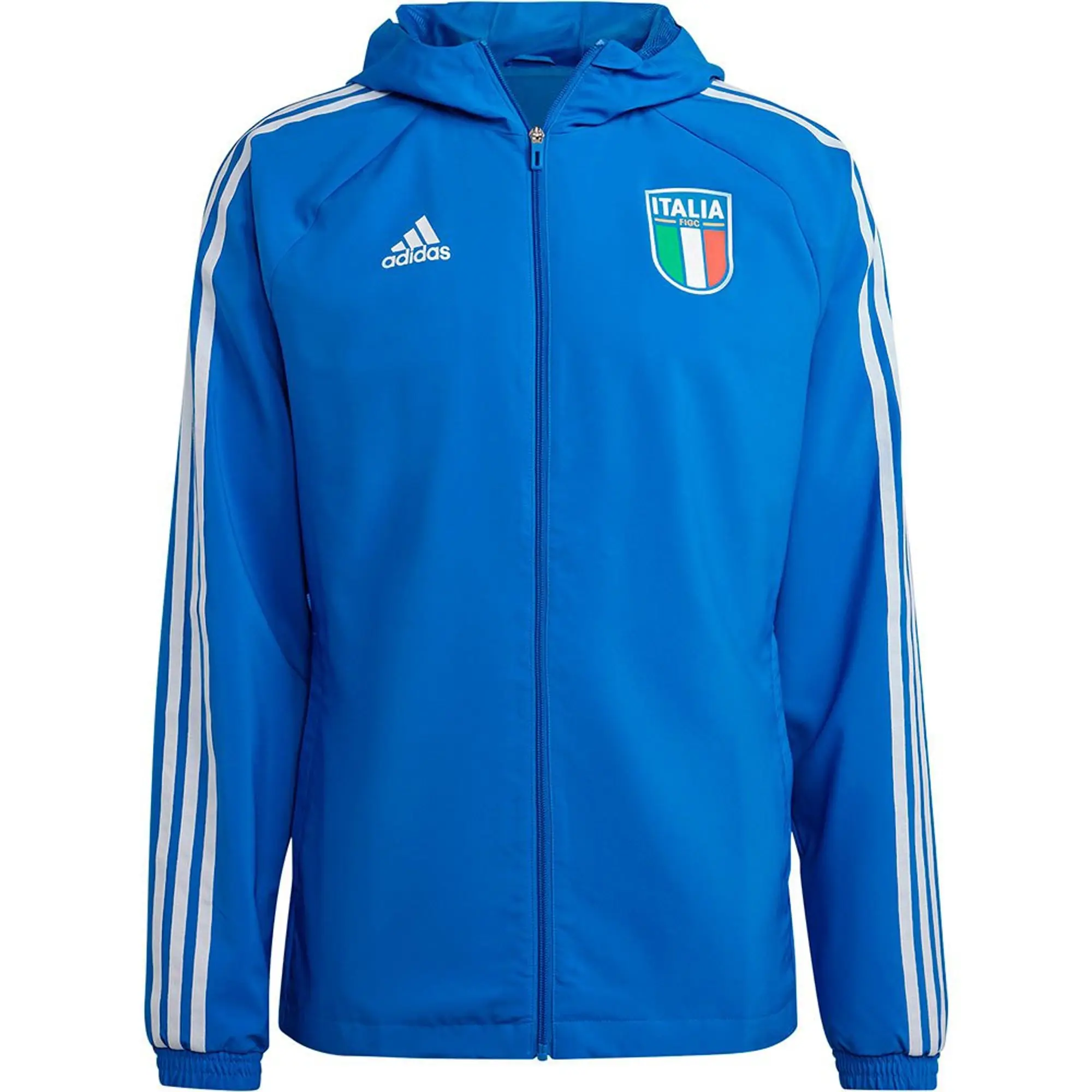 adidas 2023-2024 Italy Windbreaker Jacket (Blue)