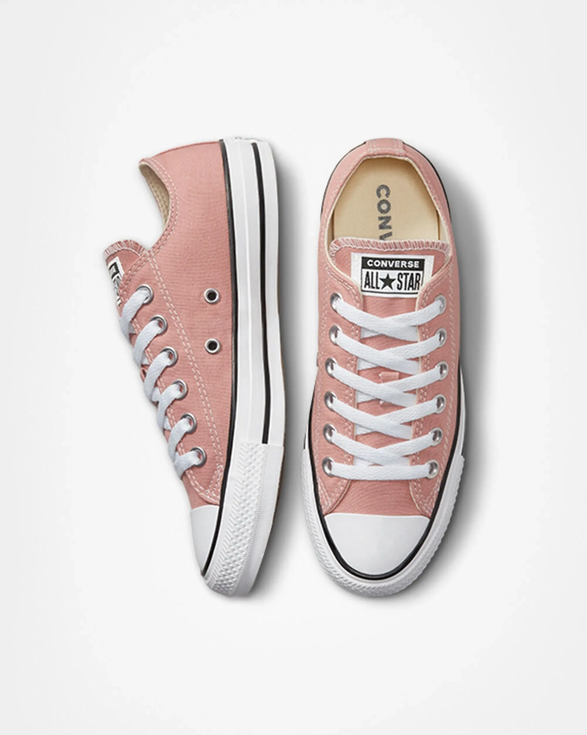 Converse ctas ox trainers in pink