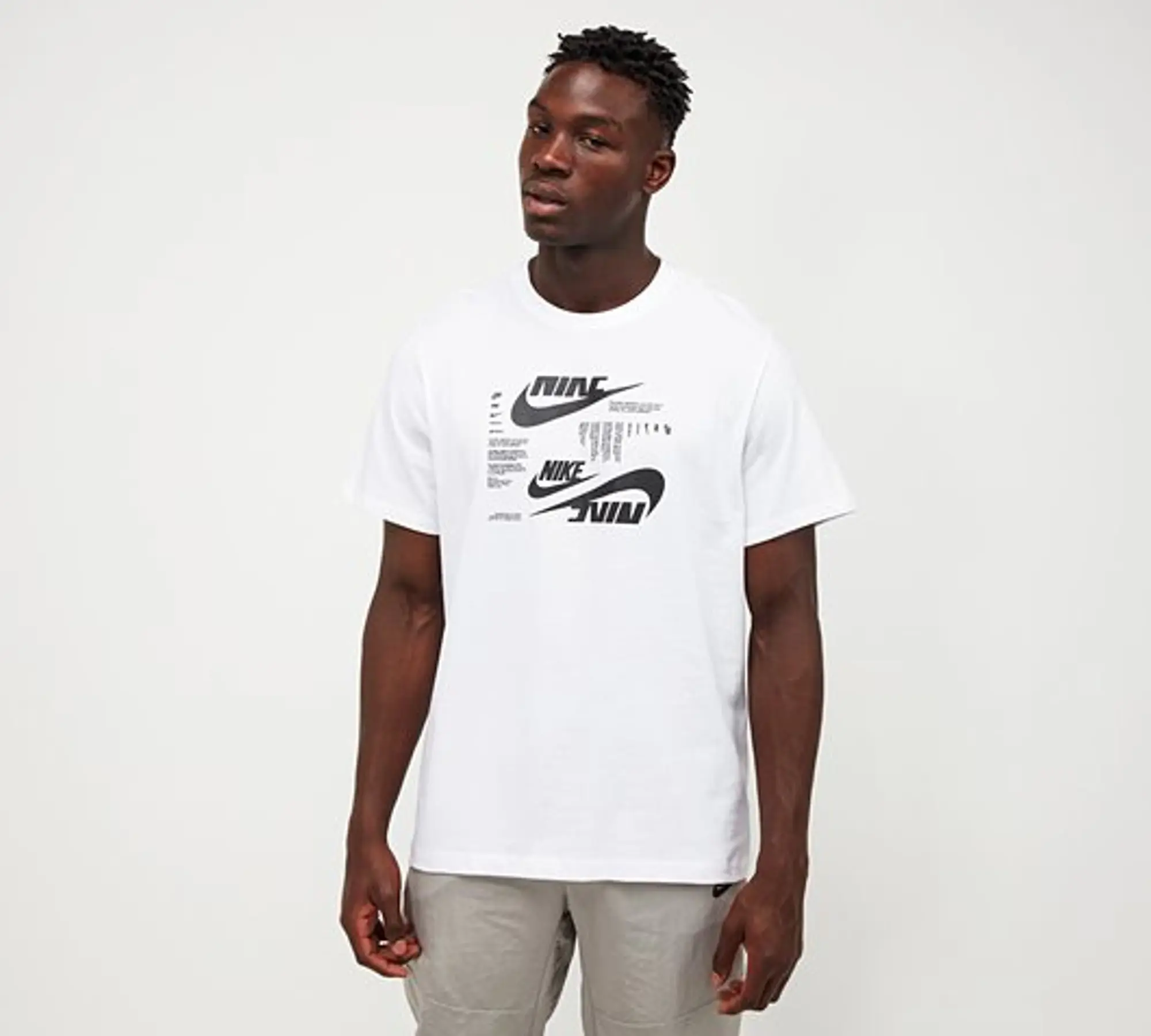 Nike Club SSNL HBR T-Shirt - White / Black | DR7815-100 | FOOTY.COM