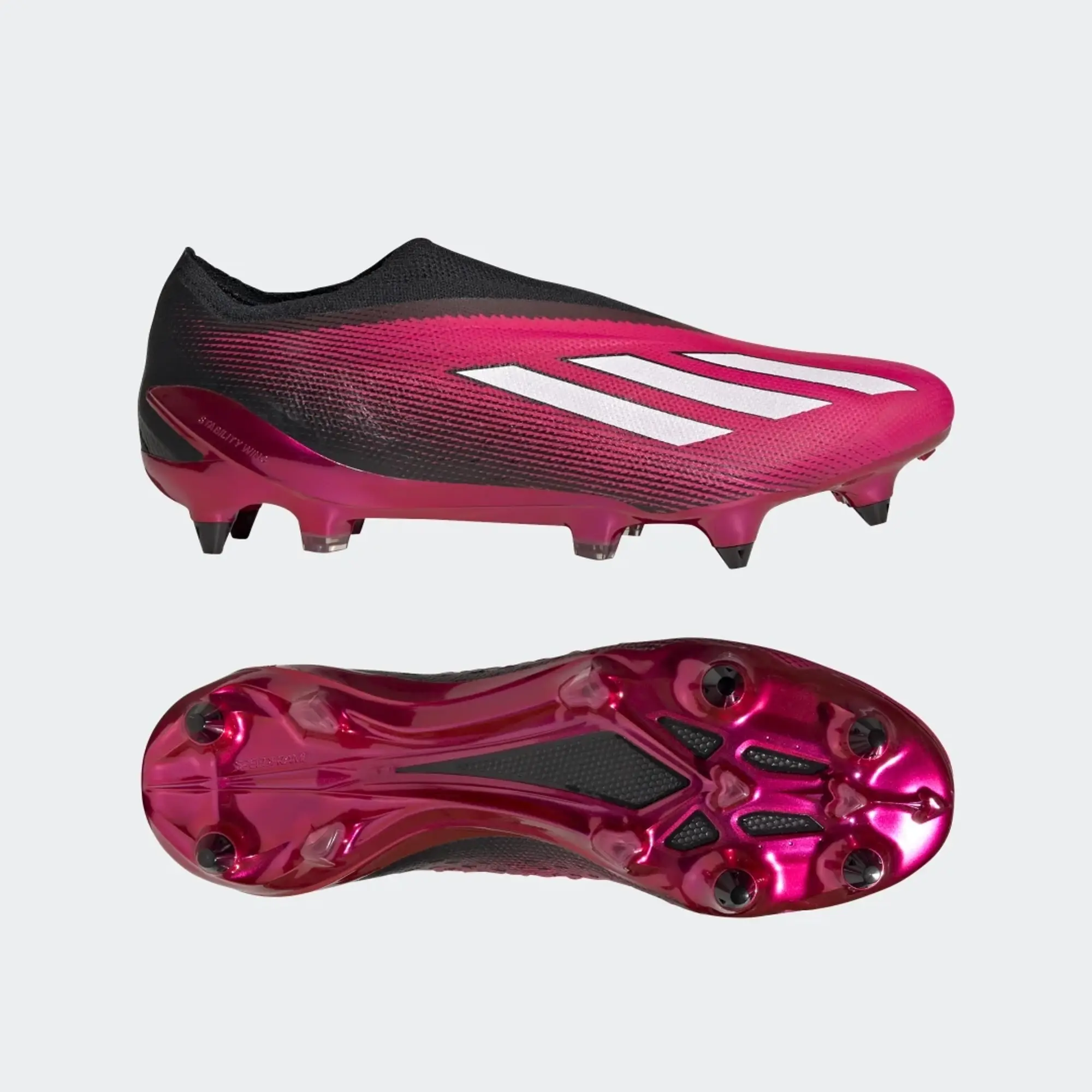 adidas X Speedportal+ Soft Ground Boots - Team Shock Pink 2 / Cloud White / Core Black