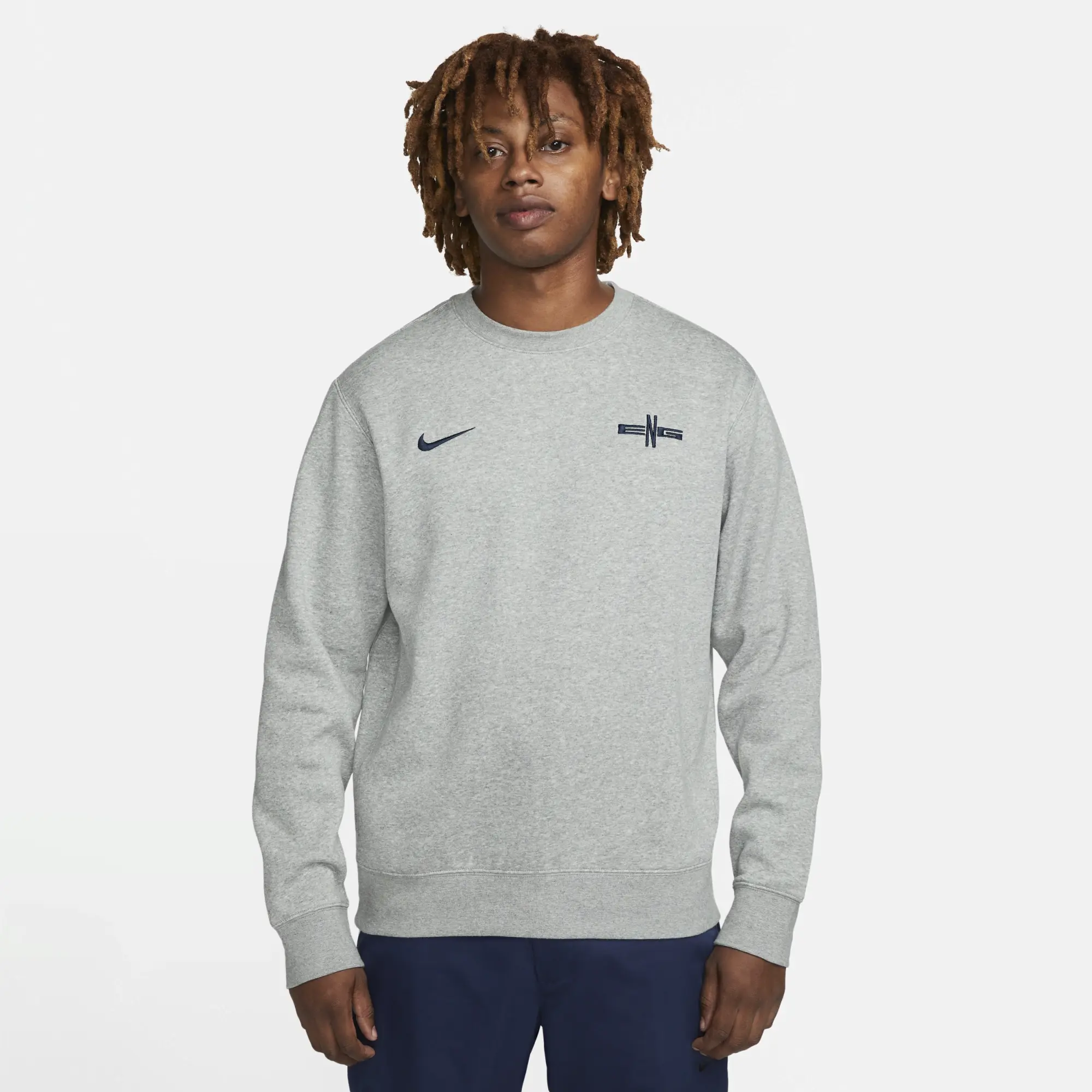 Nike Football England Crew Sweatshirt In Grey
