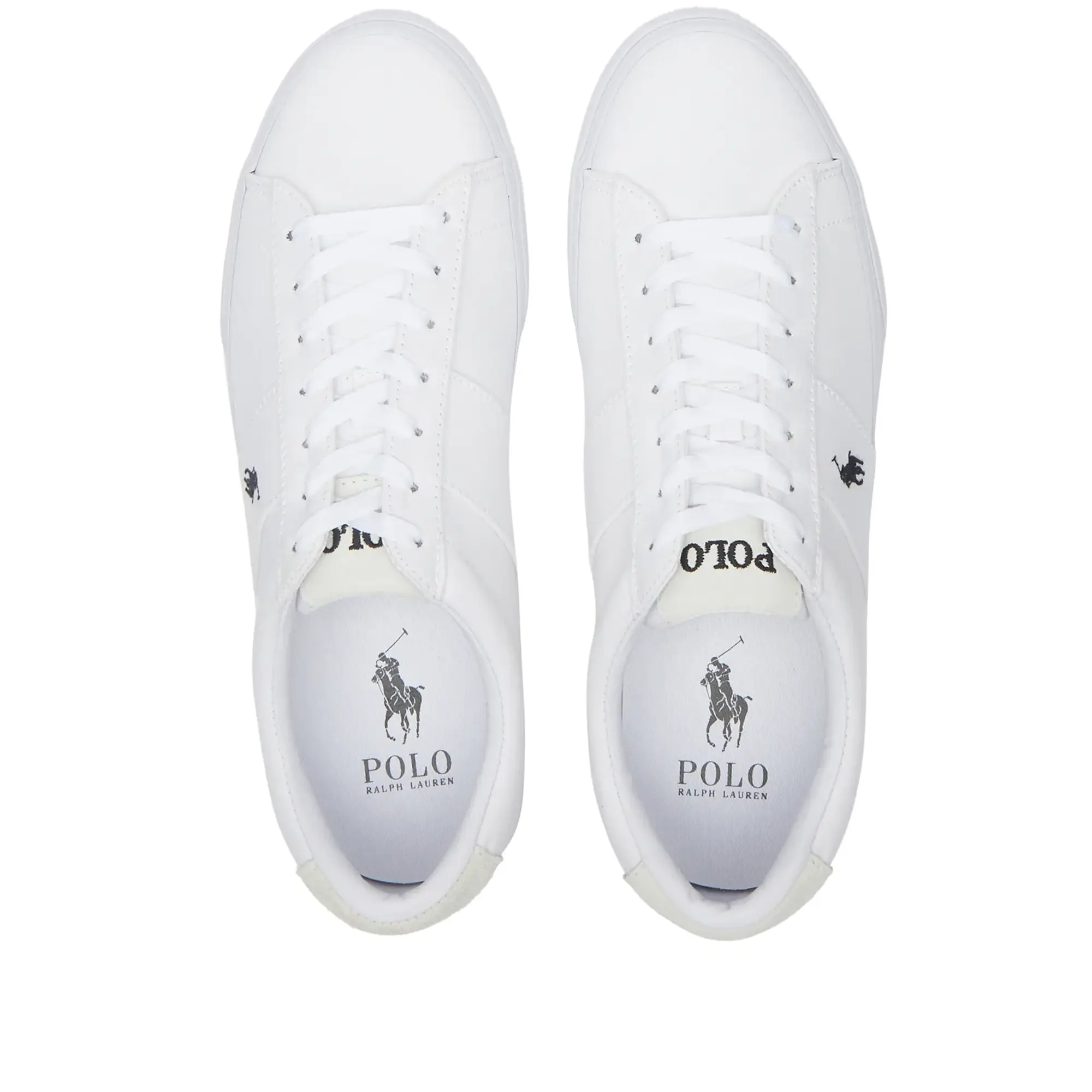 Polo Ralph Lauren Sayer Sneaker Trainers White Black Pp