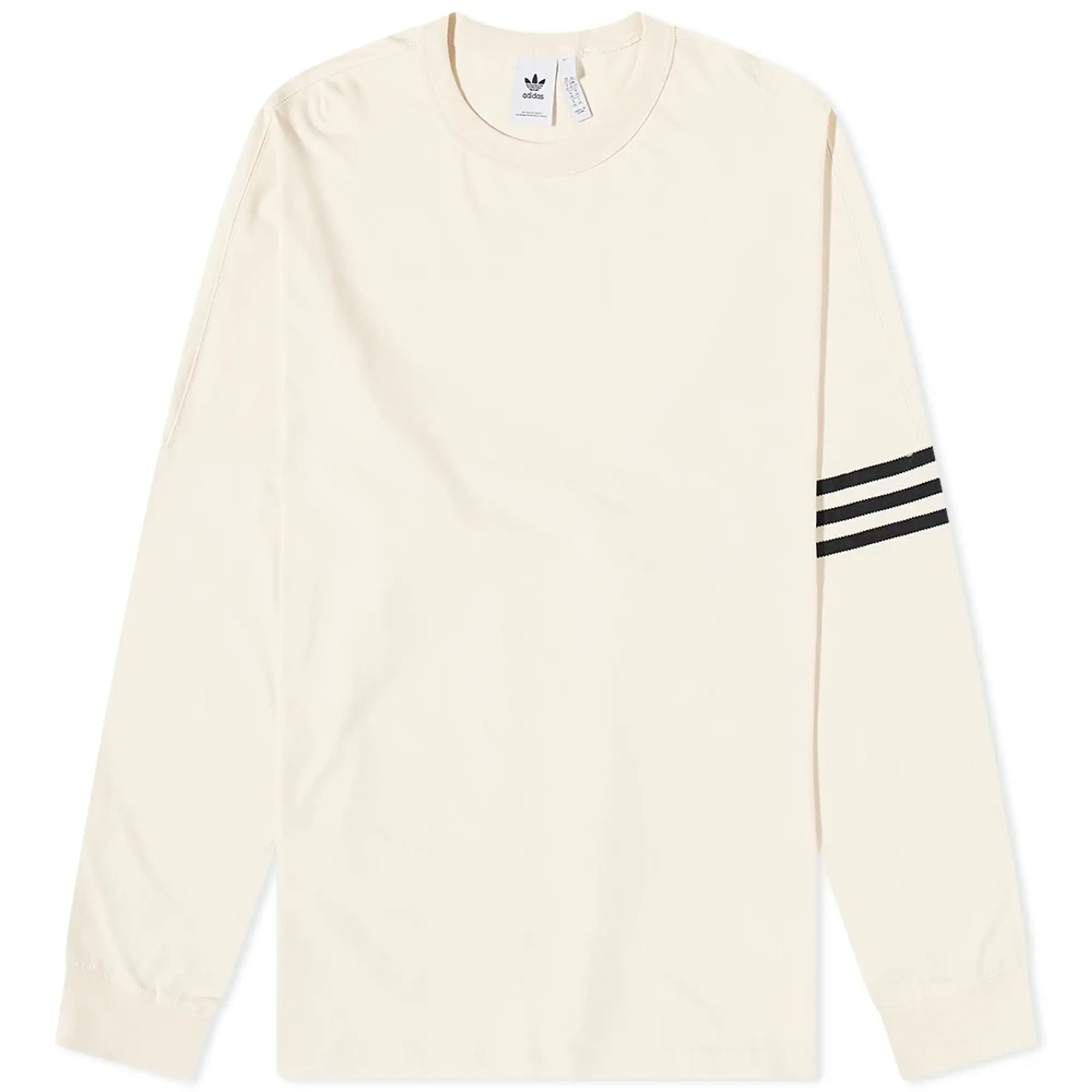 Adidas Men's Long Sleeve Neuclassics T-Shirt Wonder White/Black