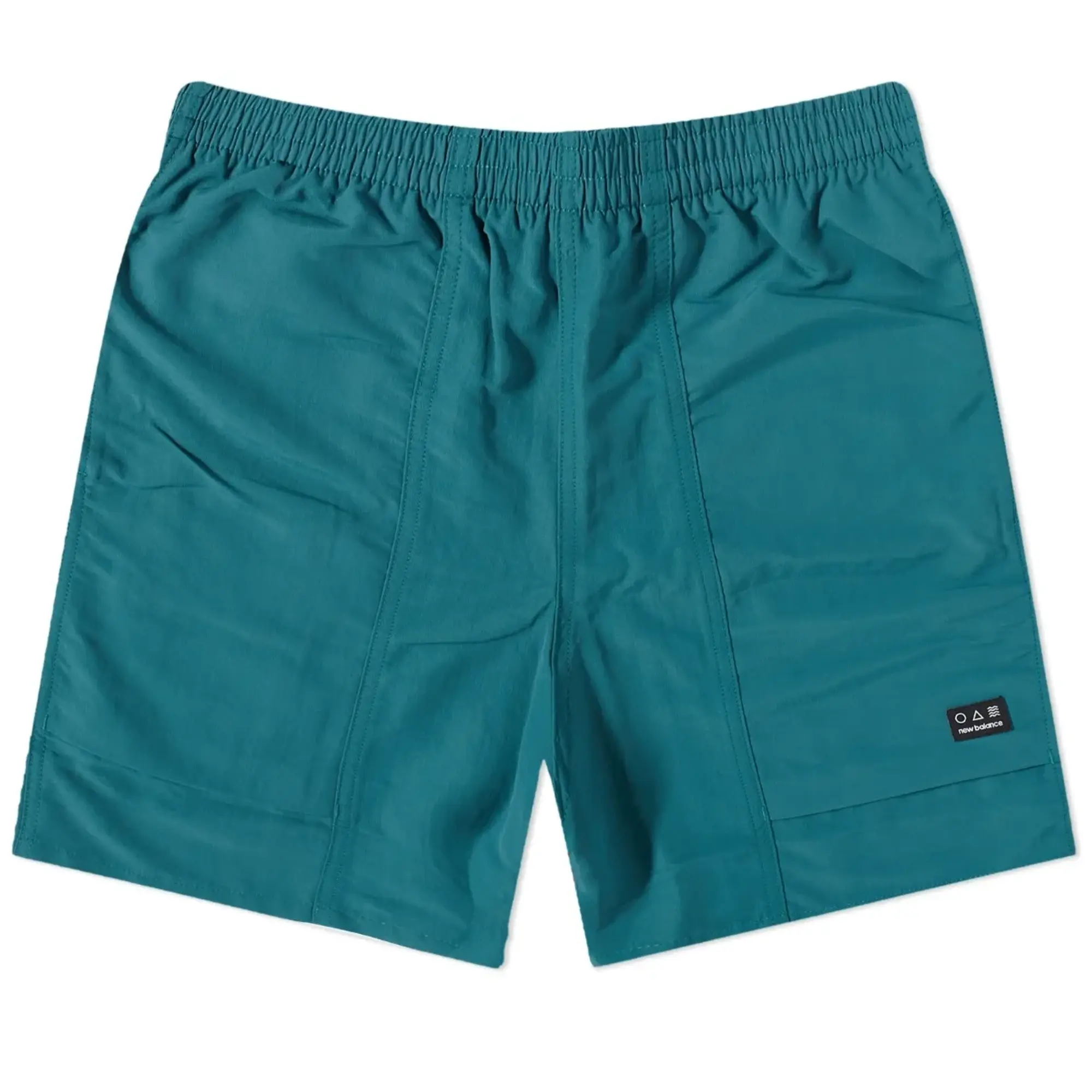 New Balance Men's AT Woven Short in Green Polywoven