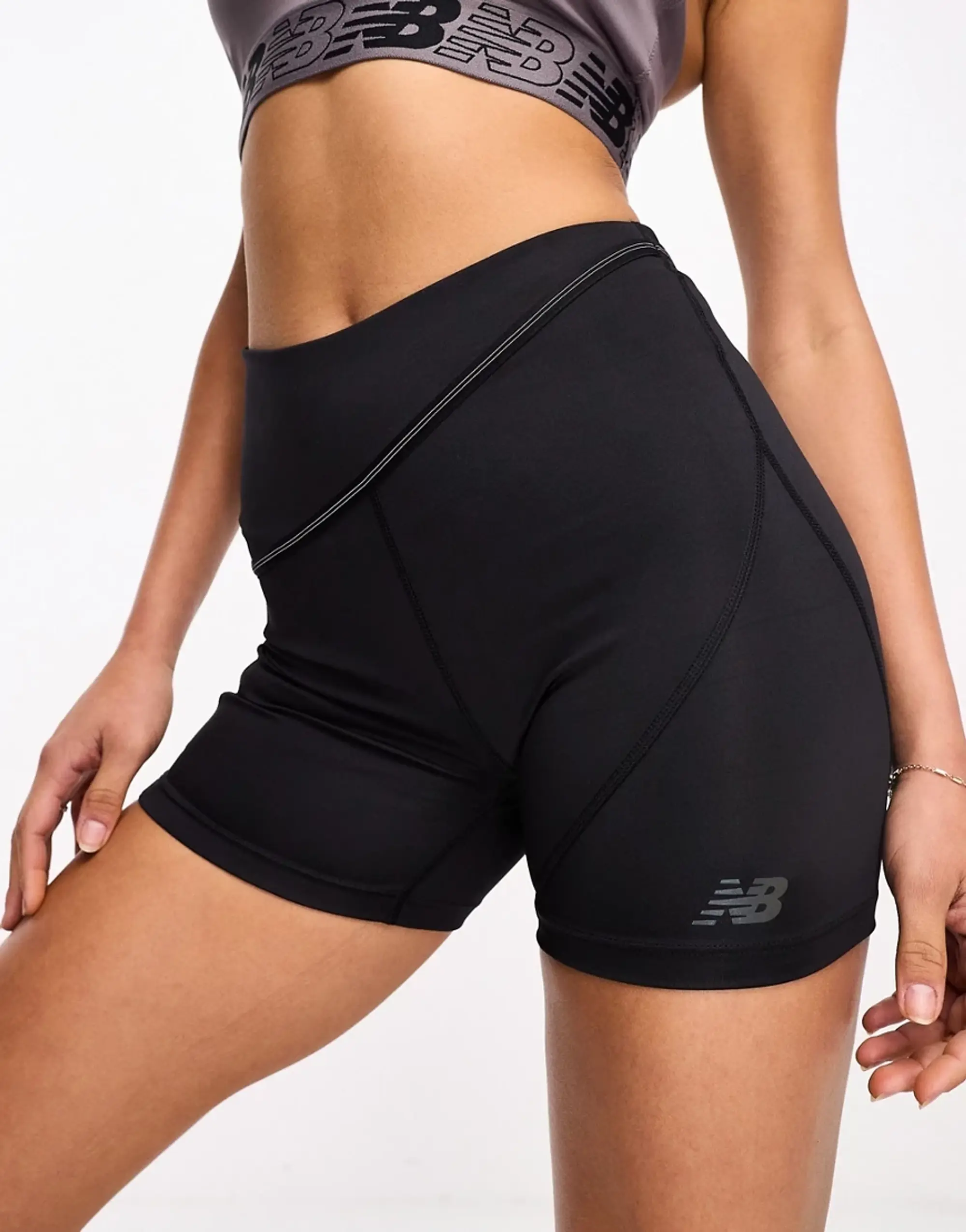 New Balance Q Speed Fitted Shorts In Black