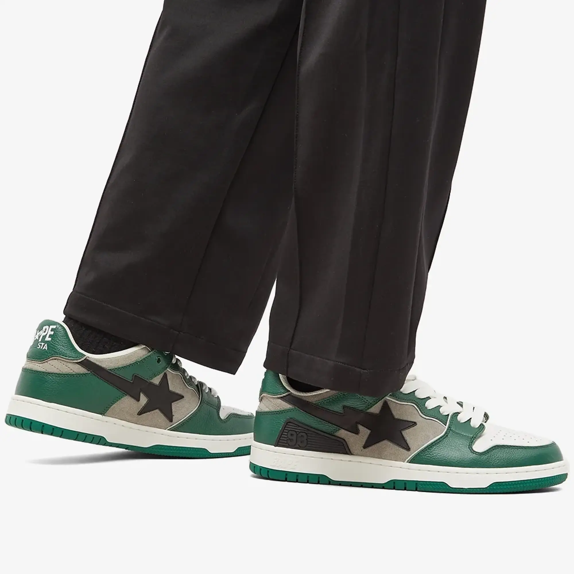 A BATHING APE® SK8 STA #1 M2 Green Shoes