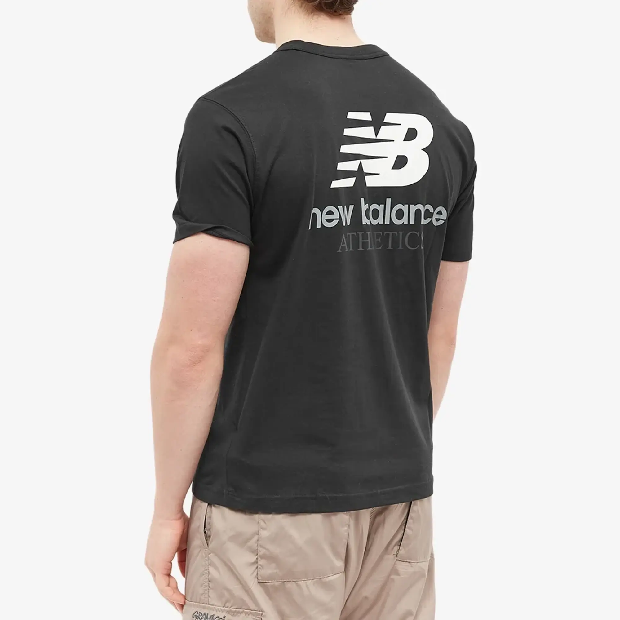 New Balance Men's Athletics Remastered Graphic Cotton Jersey Short Sleeve T-shirt in Grey